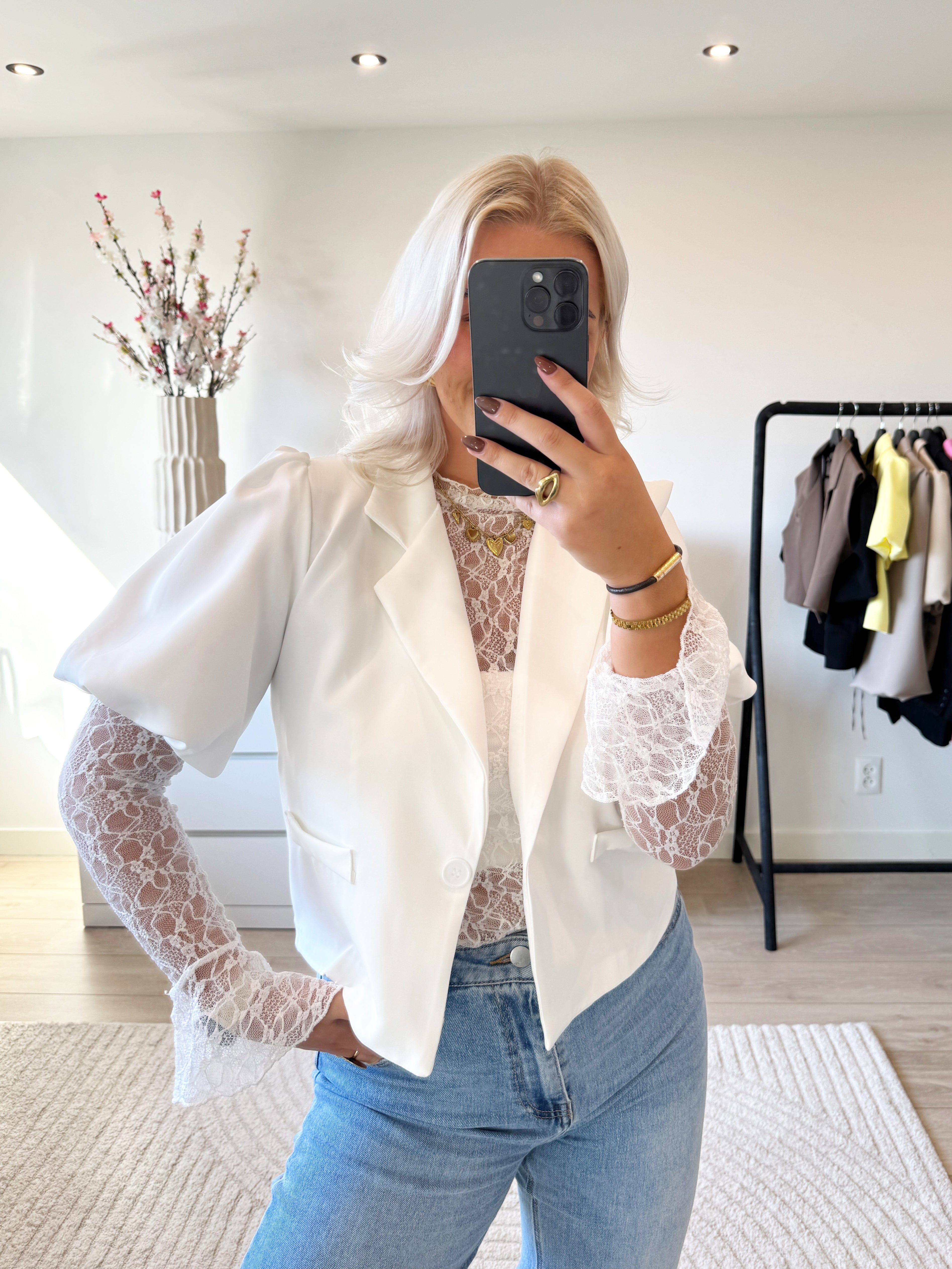 Gonda Blazer | Wit