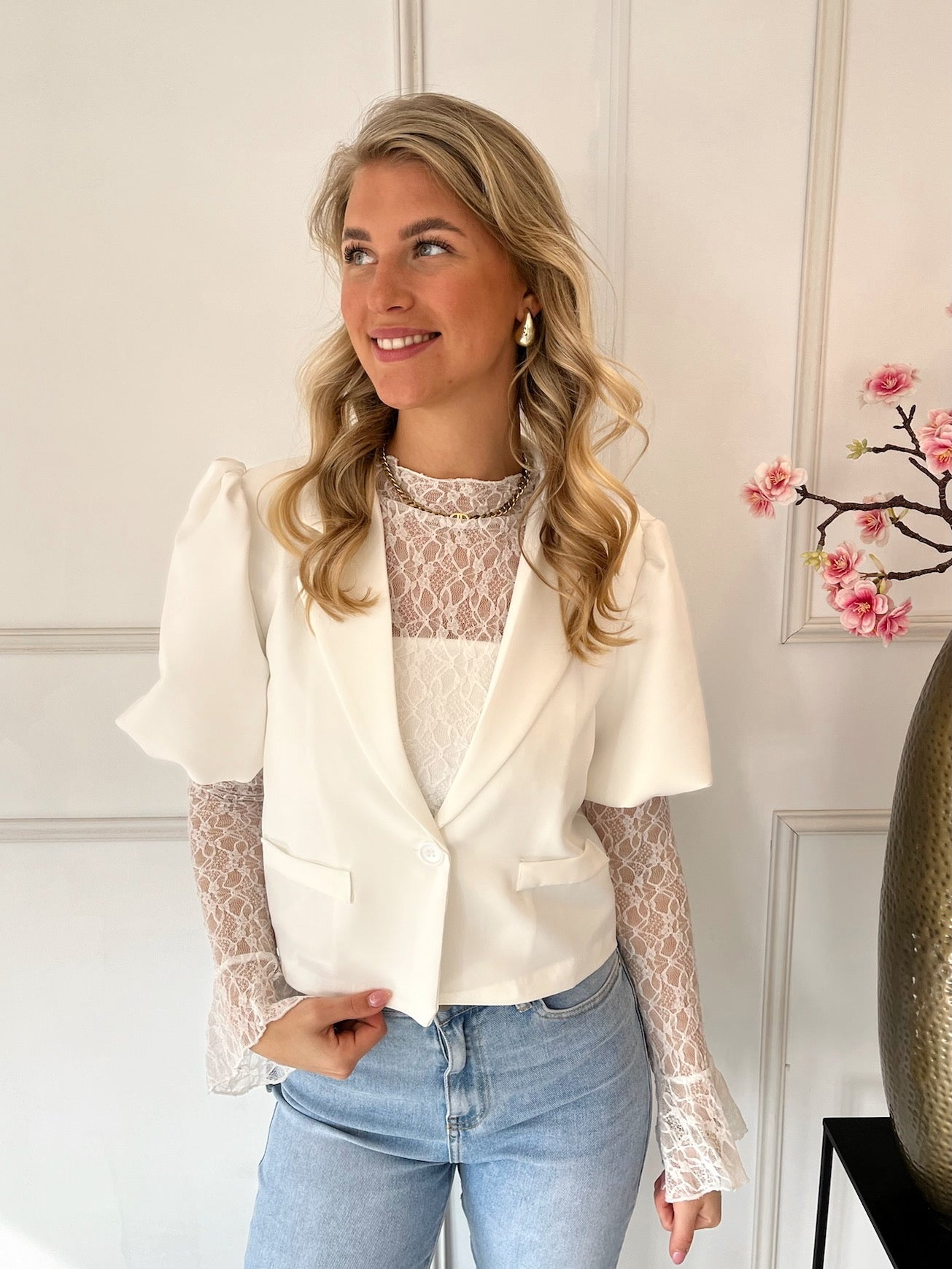 Gonda Blazer | Wit