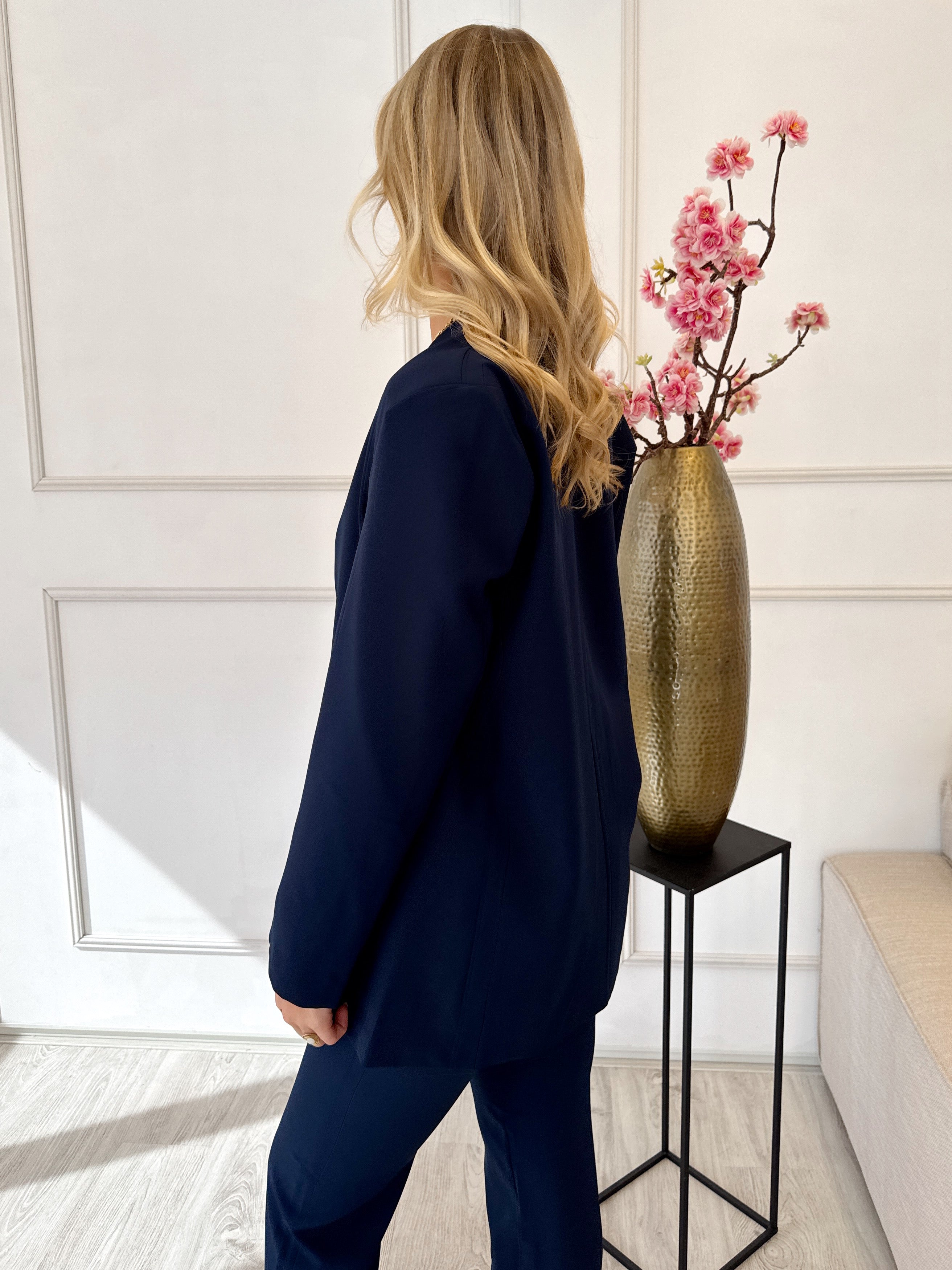 Tess Blazer | Navy Blauw