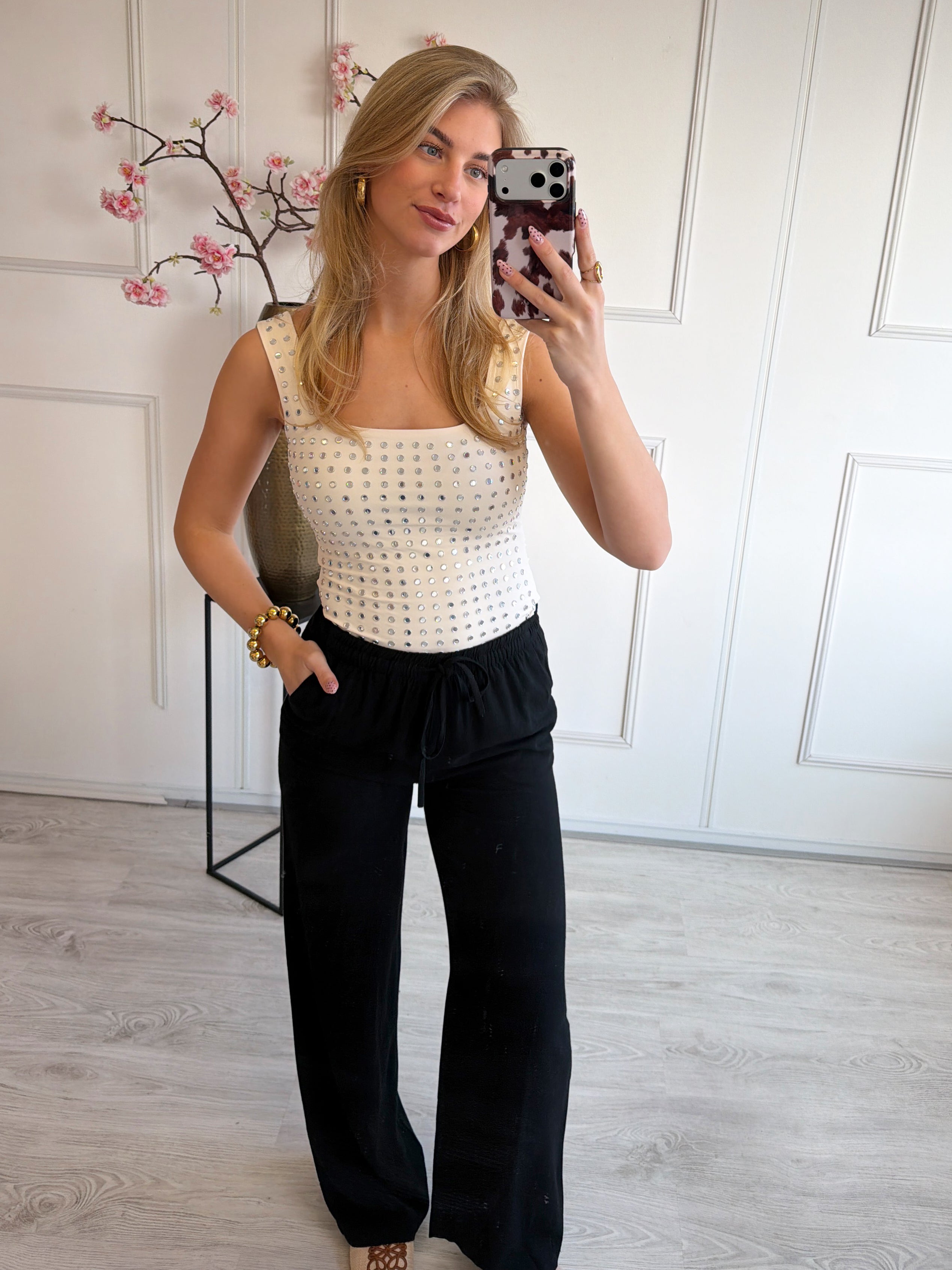 Linnen Broek | Zwart