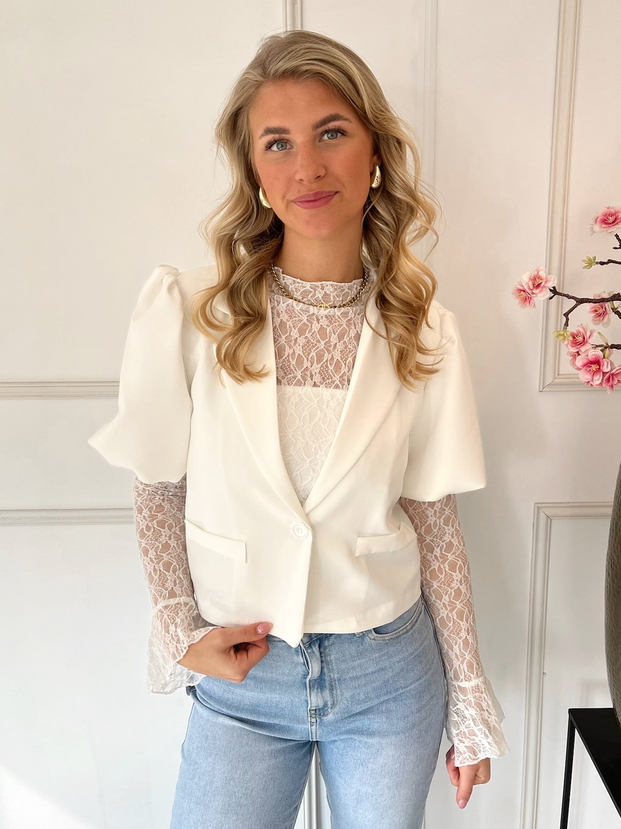 Gonda Blazer | Wit