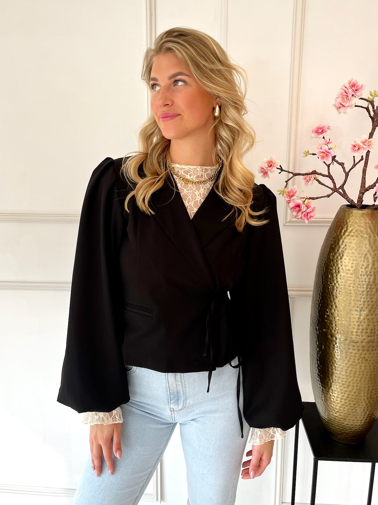 Strappy Blazer | Zwart