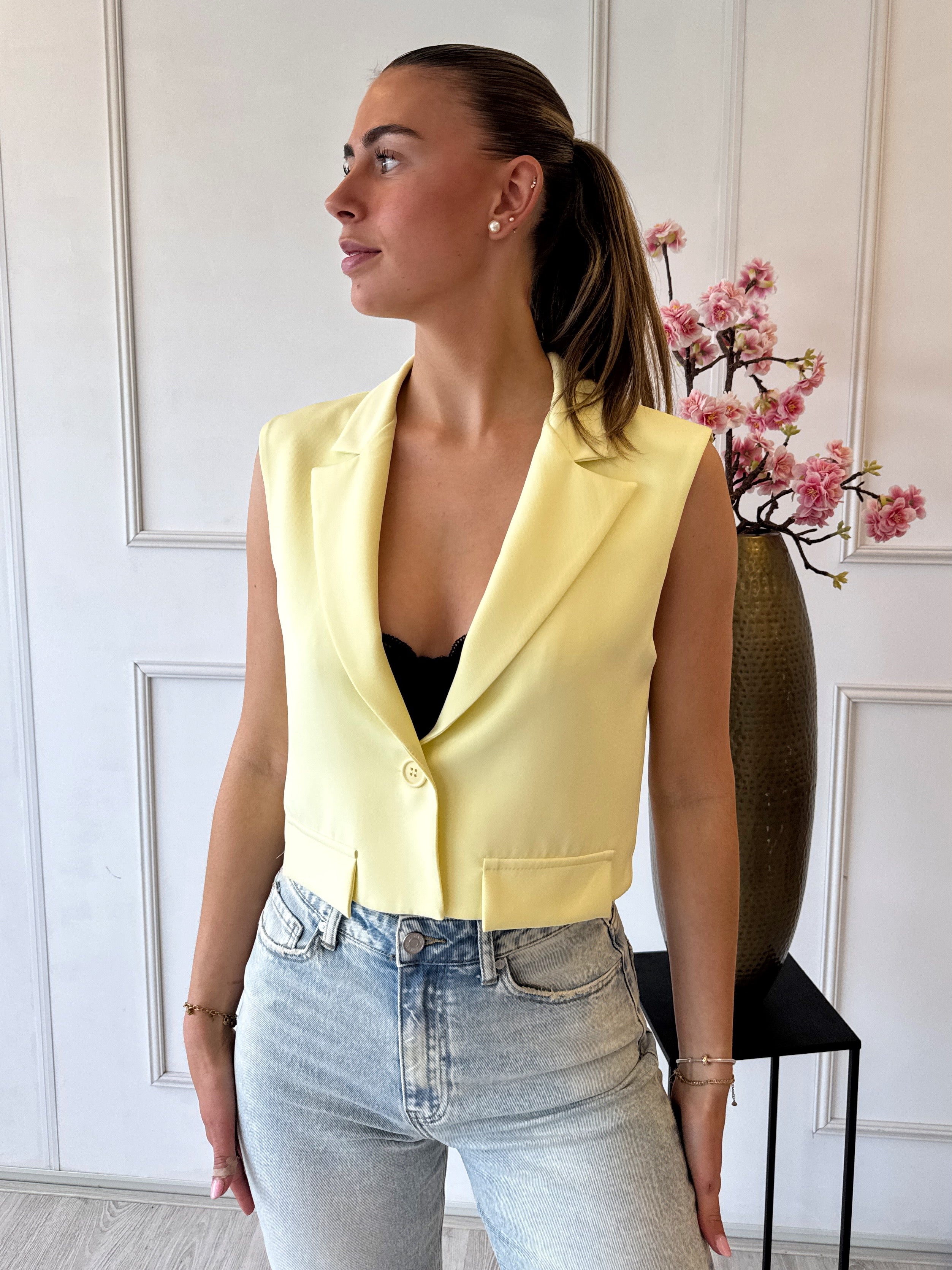 Nina Gilet | Geel