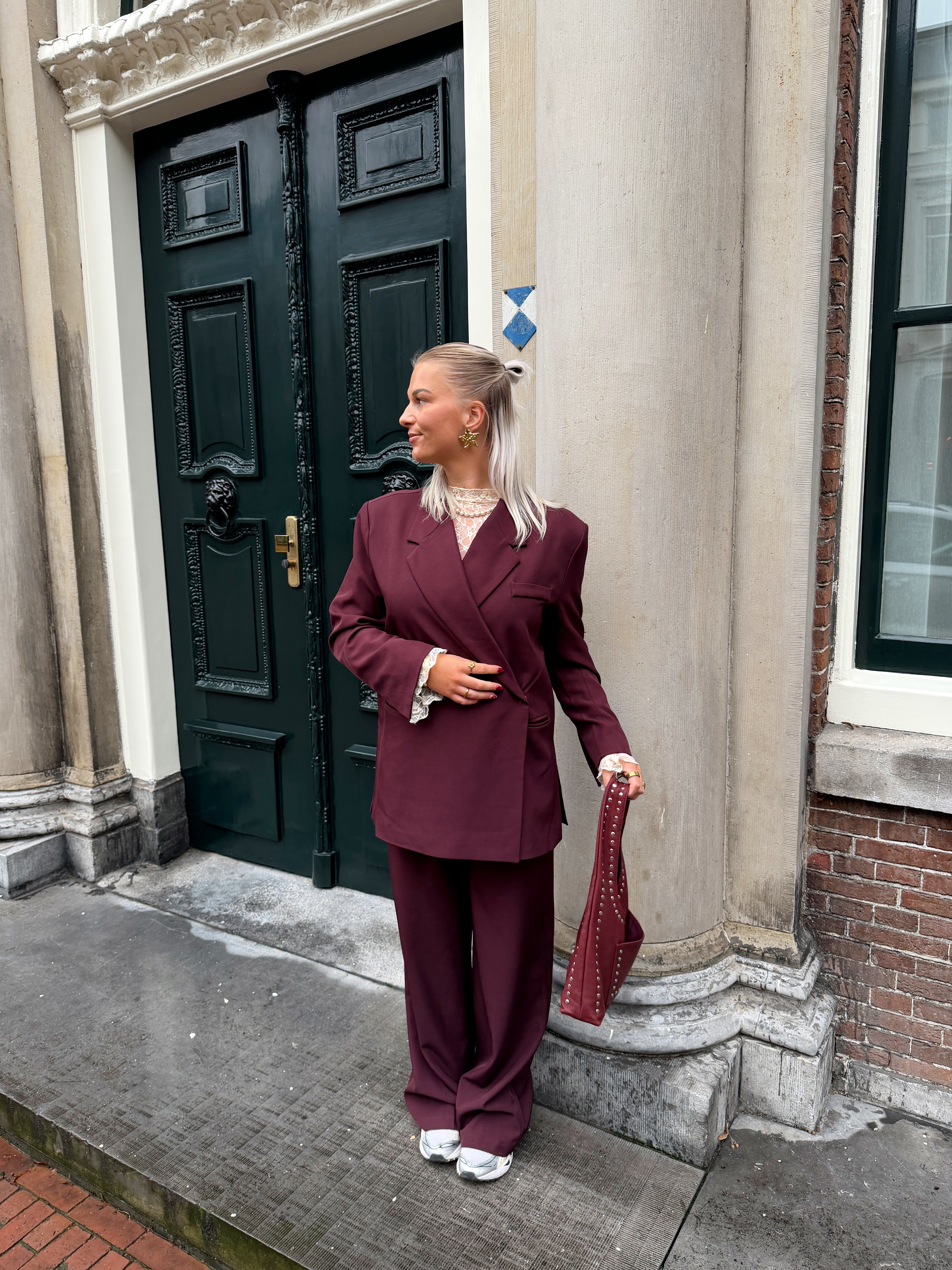 Oversized Boxy Pantalon | Bordeaux