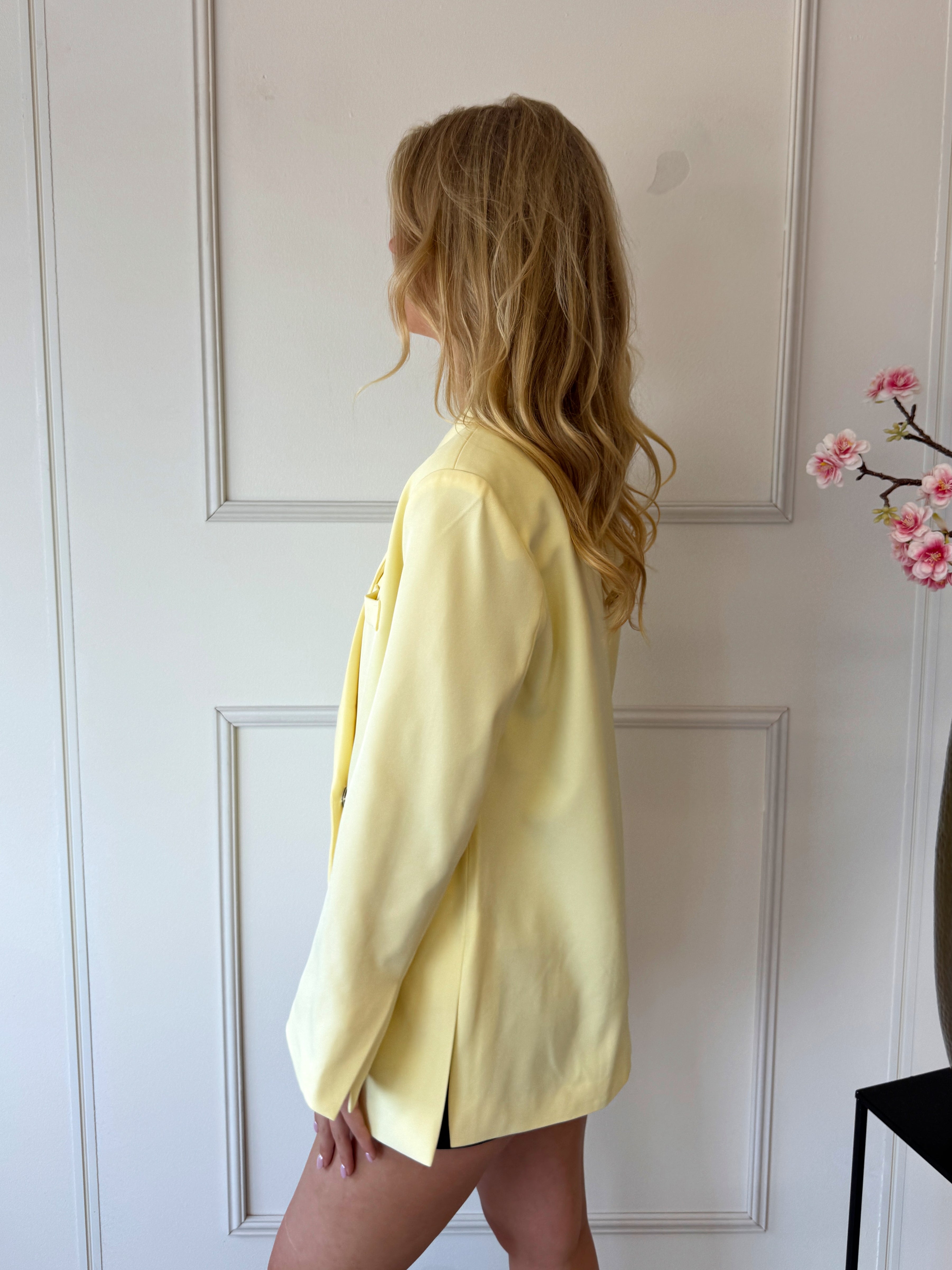 Boxy Oversized Blazer | Geel