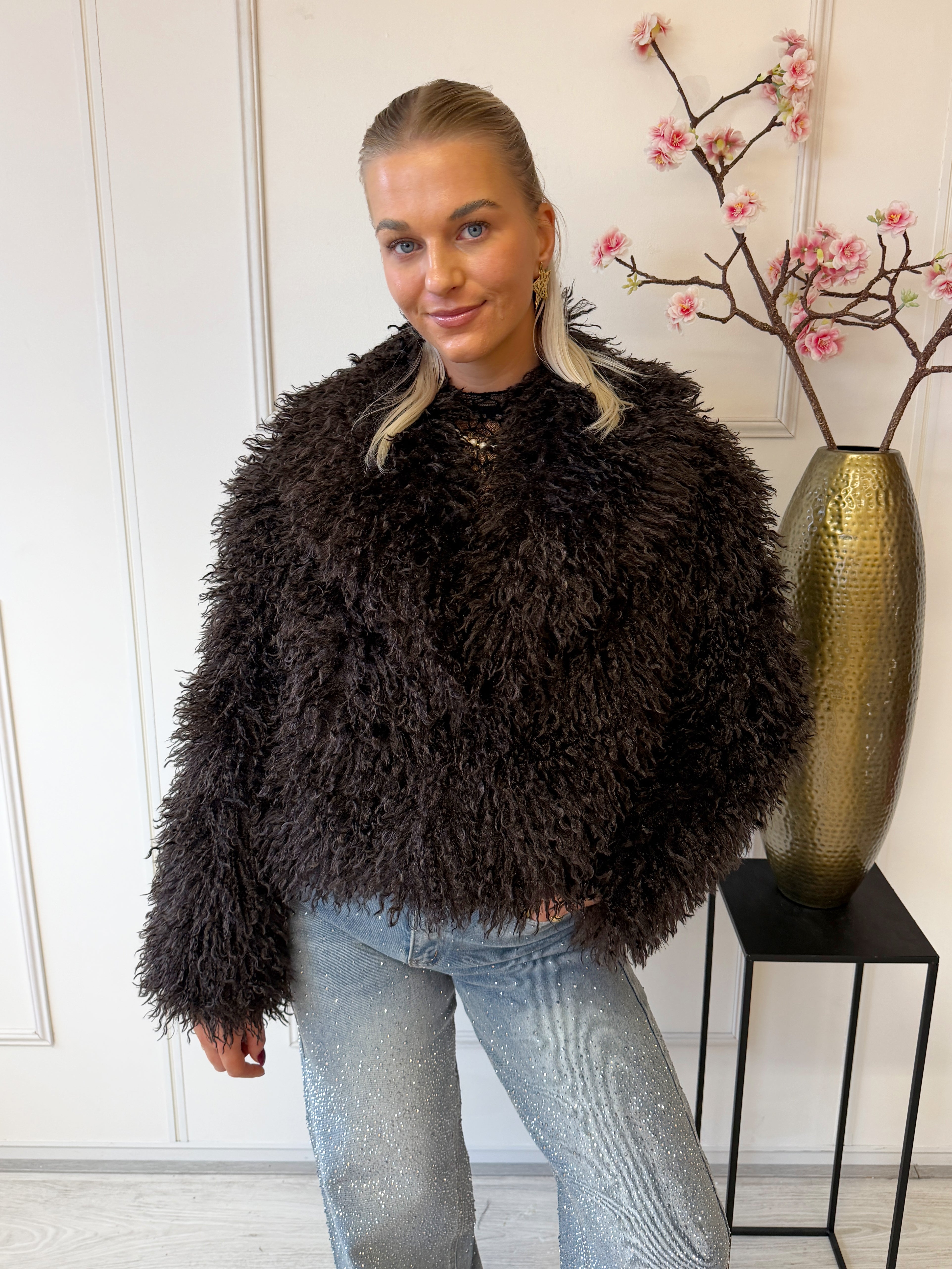 Fluffy Jas | Donkerbruin