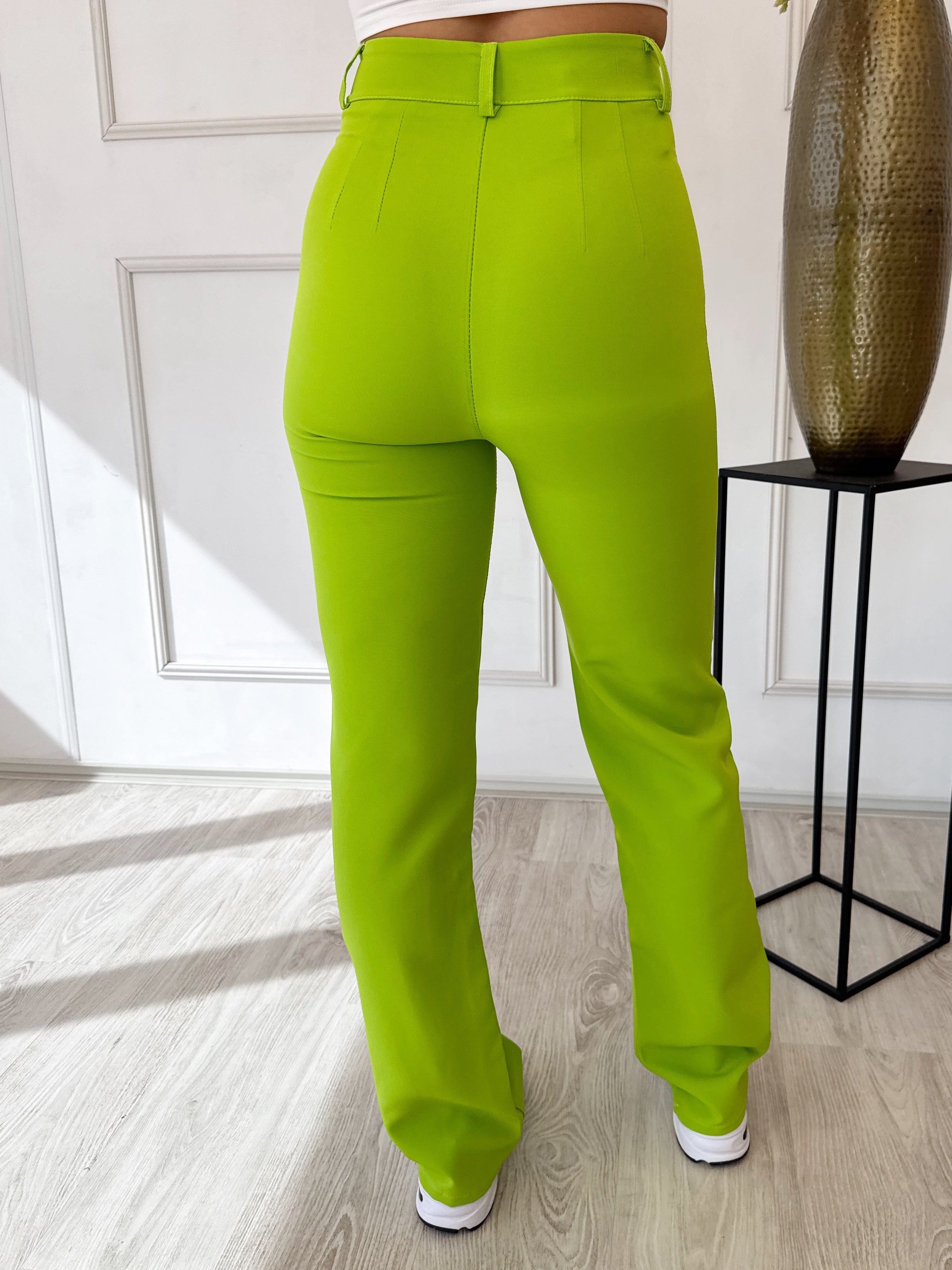 Tess Pantalon | Lime Groen