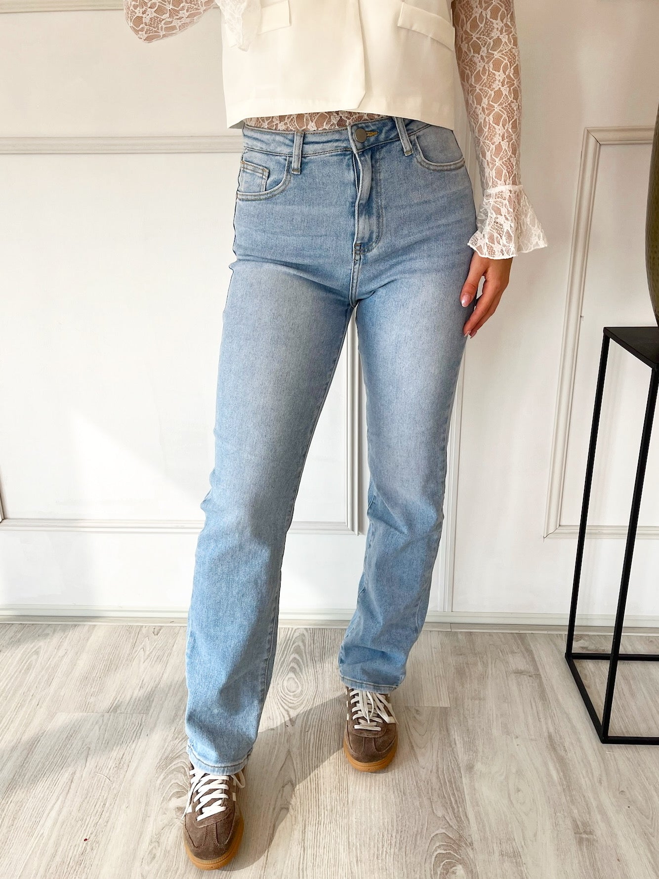 Straight Leg Kaylee Jeans | Blauw