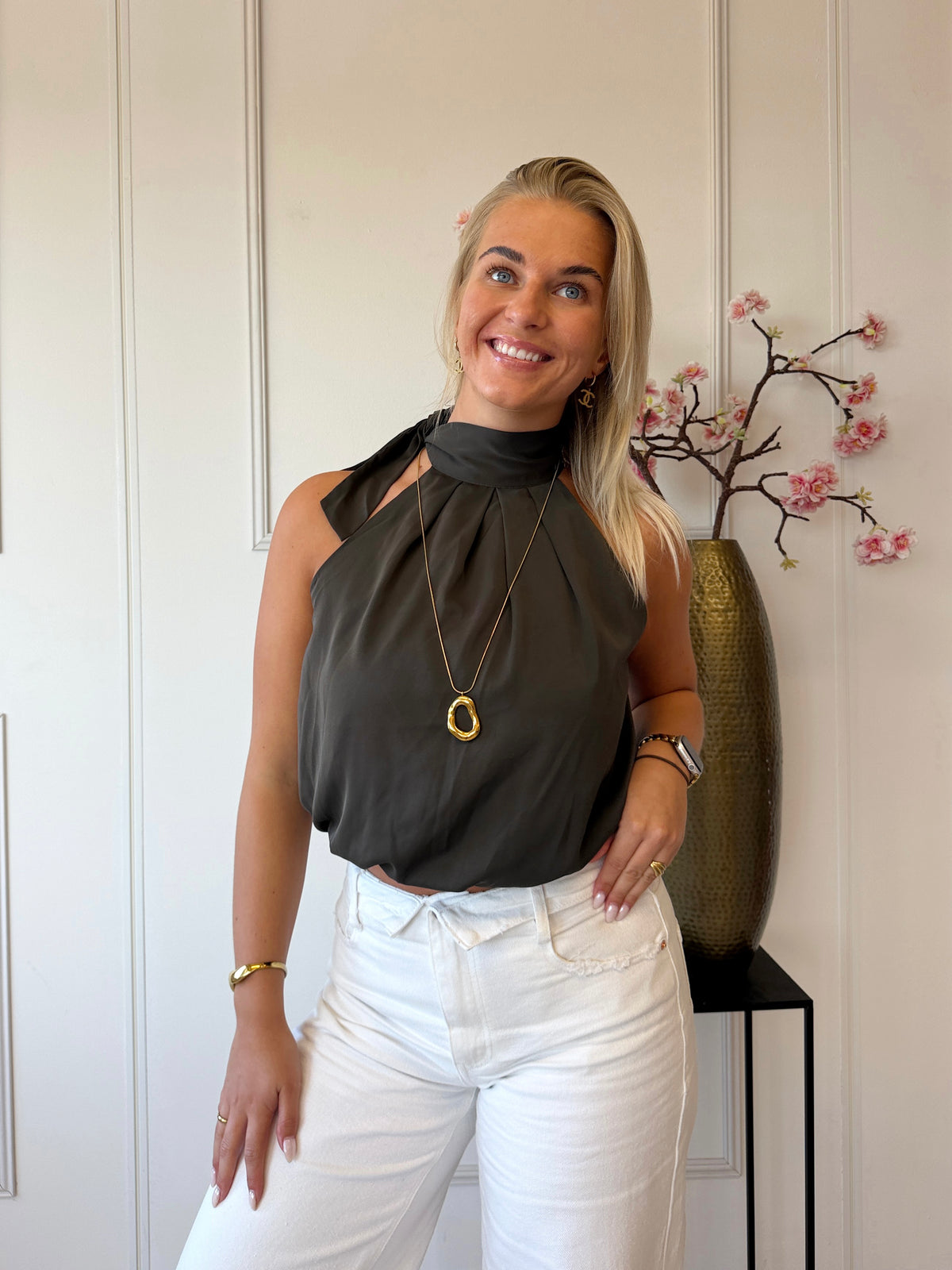 Halter Top | Kaki