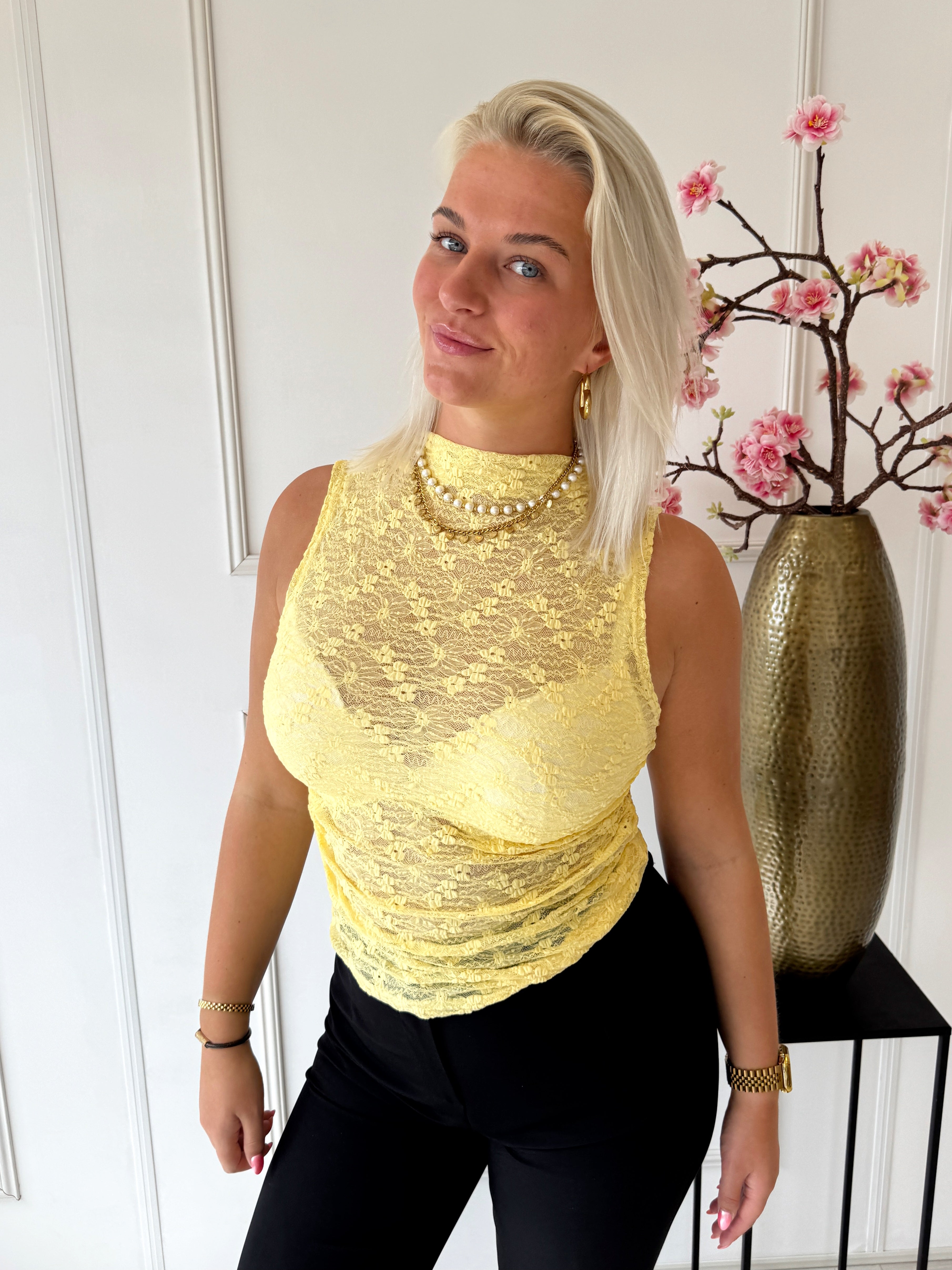 Kanten Icone Top | Geel