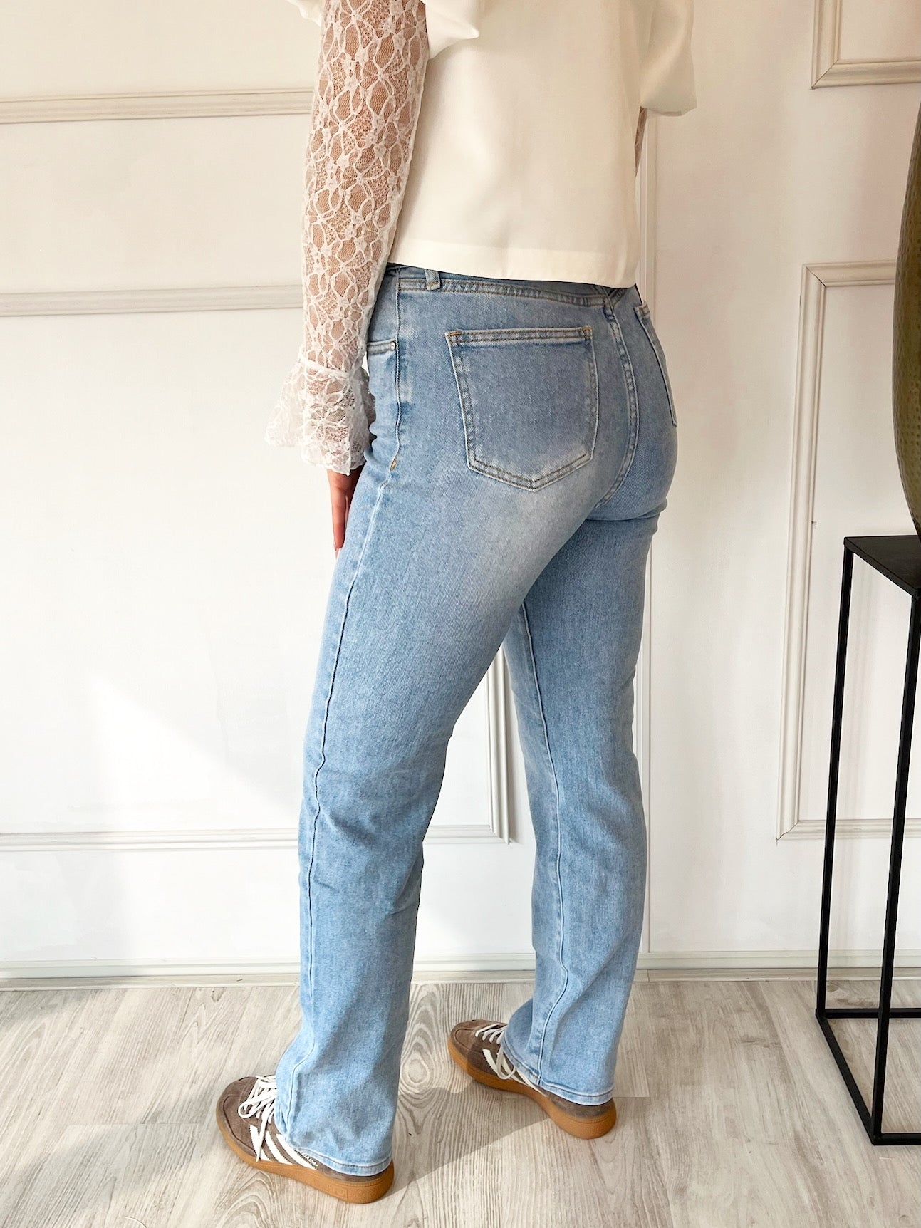 Straight Leg Kaylee Jeans | Blauw