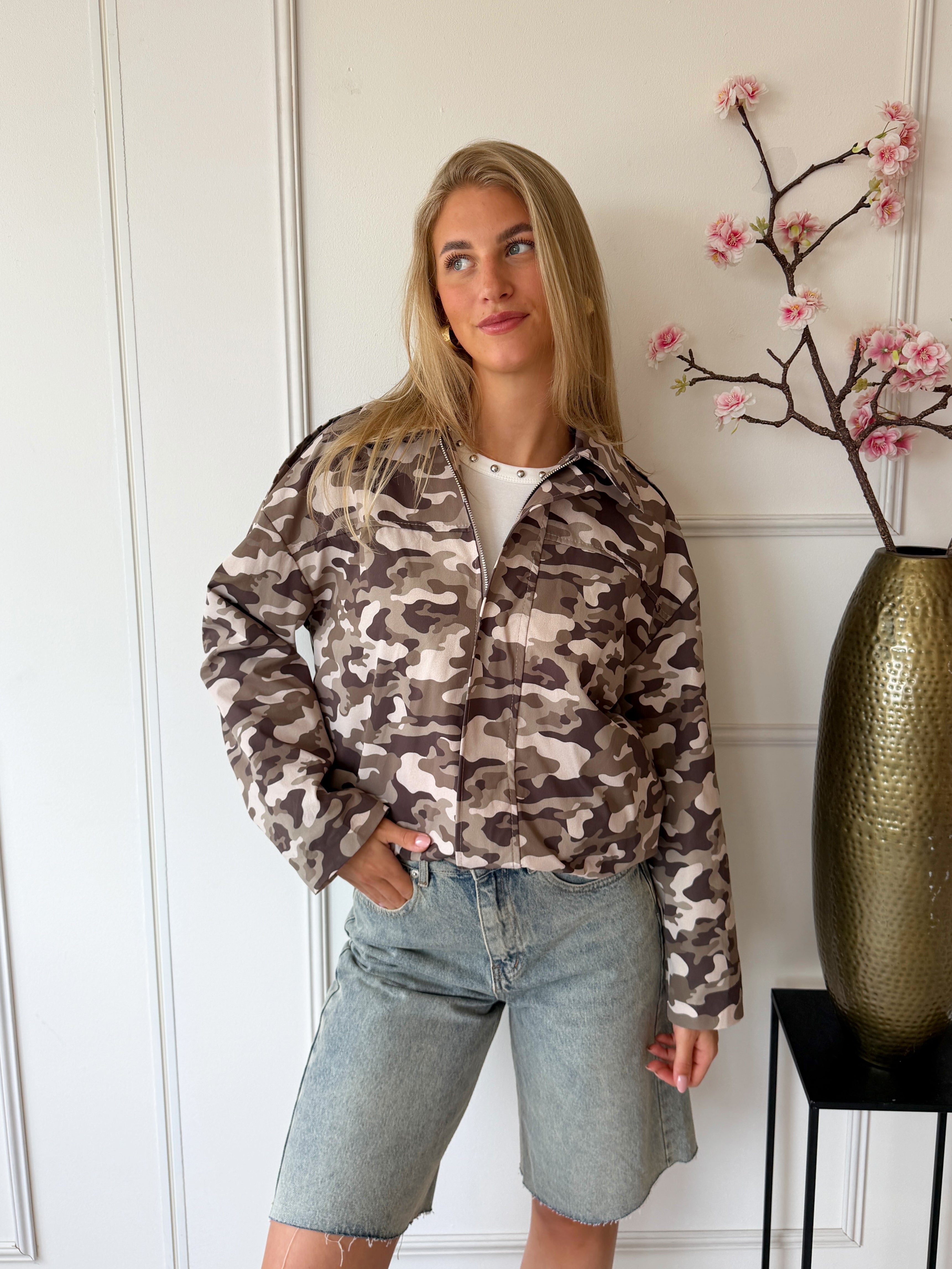 Indy Camo Jasje | Khaki