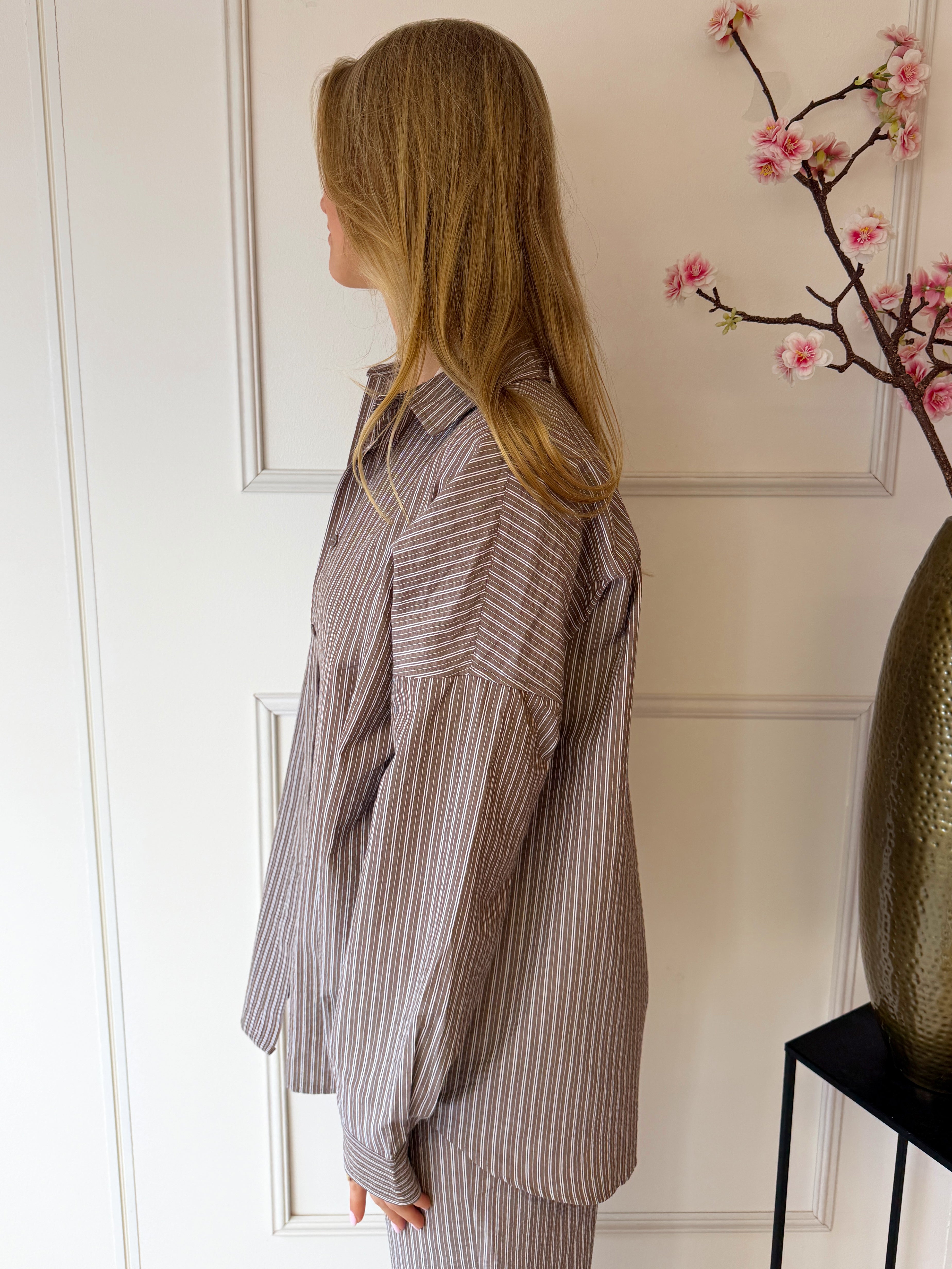 Oversized Stripe Beach Blouse | Bruin