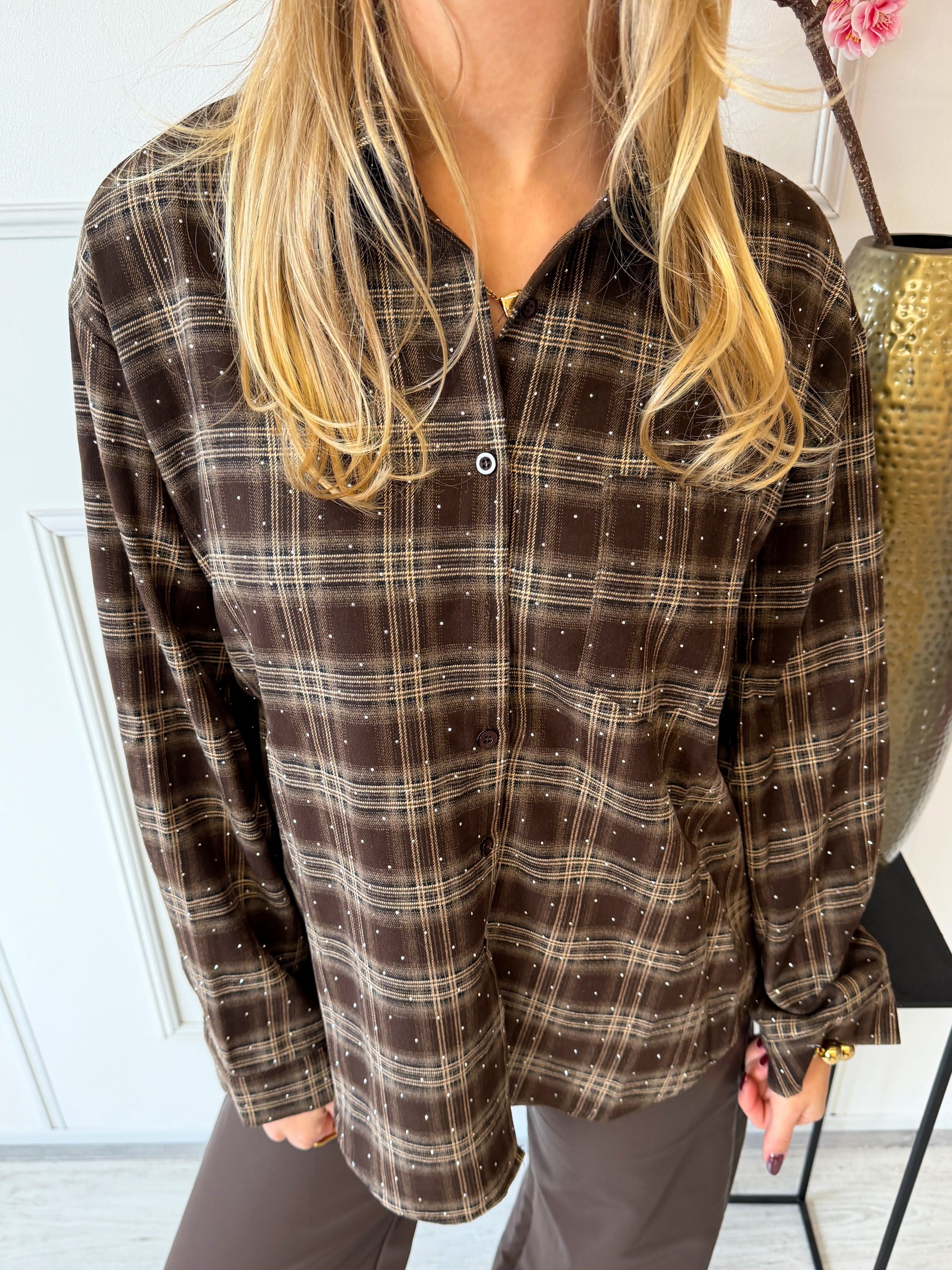 Sparkle Lumber Blouse | Bruin