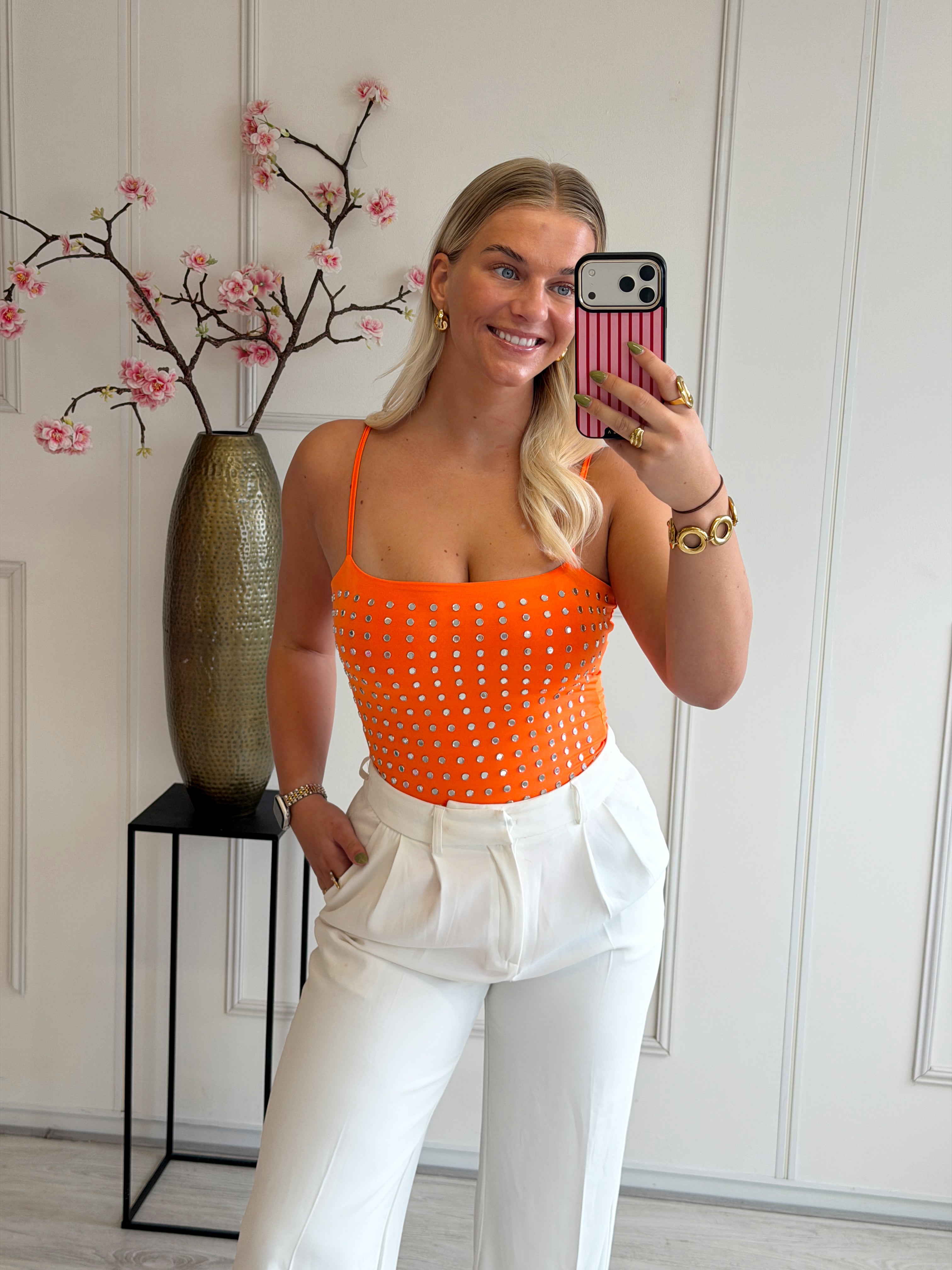 KINGSDAY Studs Hemd Body | Oranje
