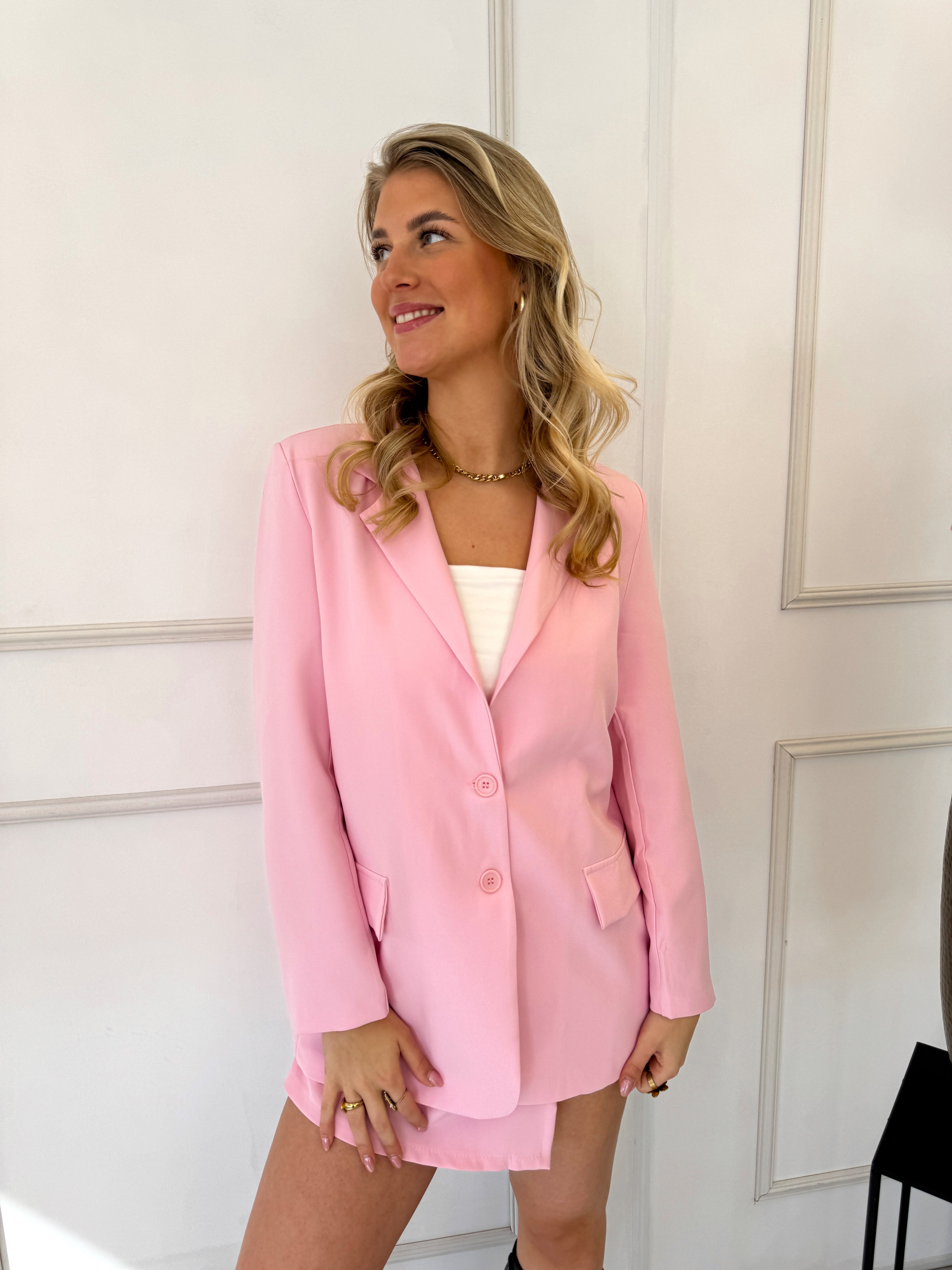 Tess Blazer | Pink