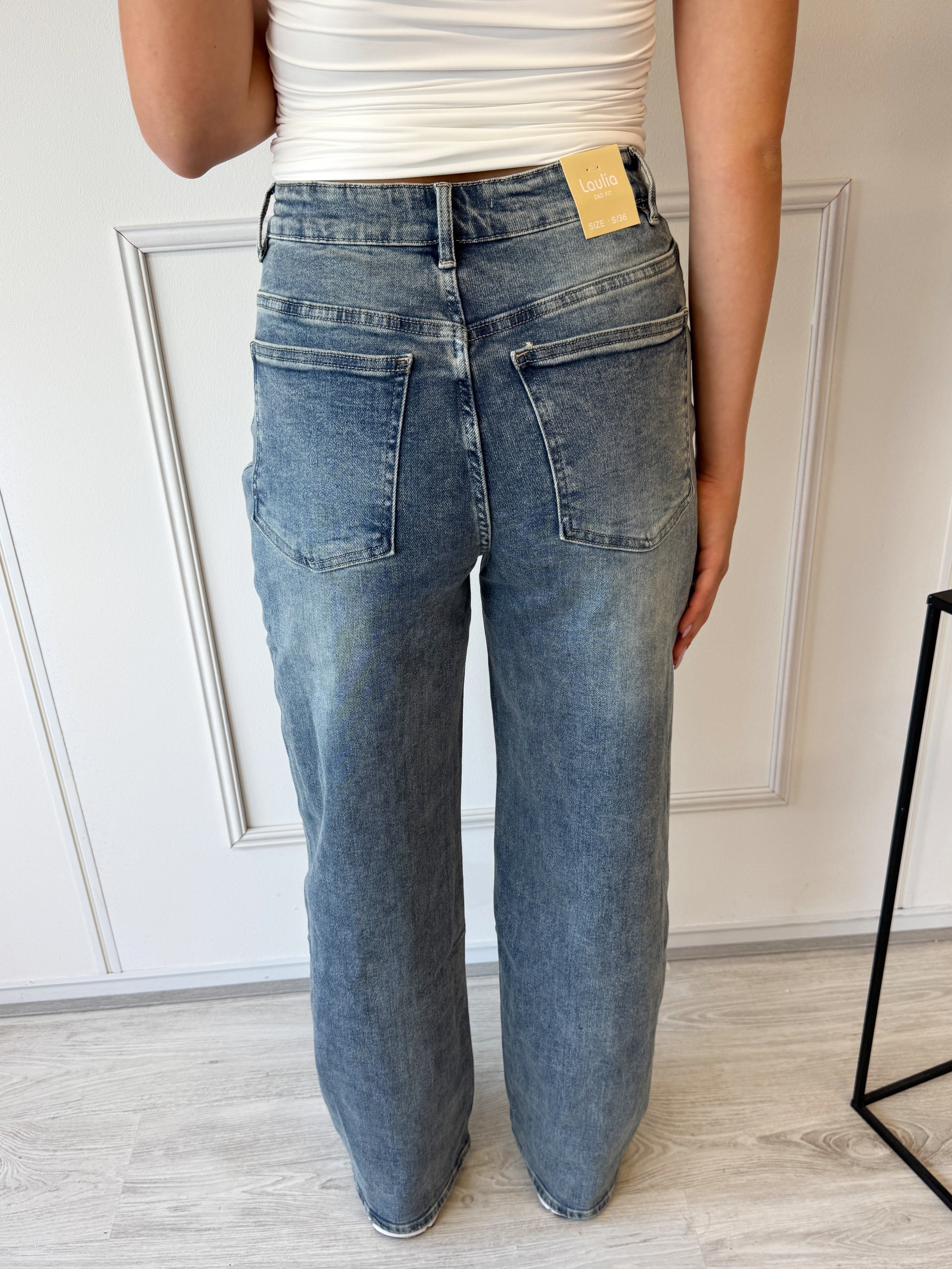 Laulia Overlap Jeans | Blauw