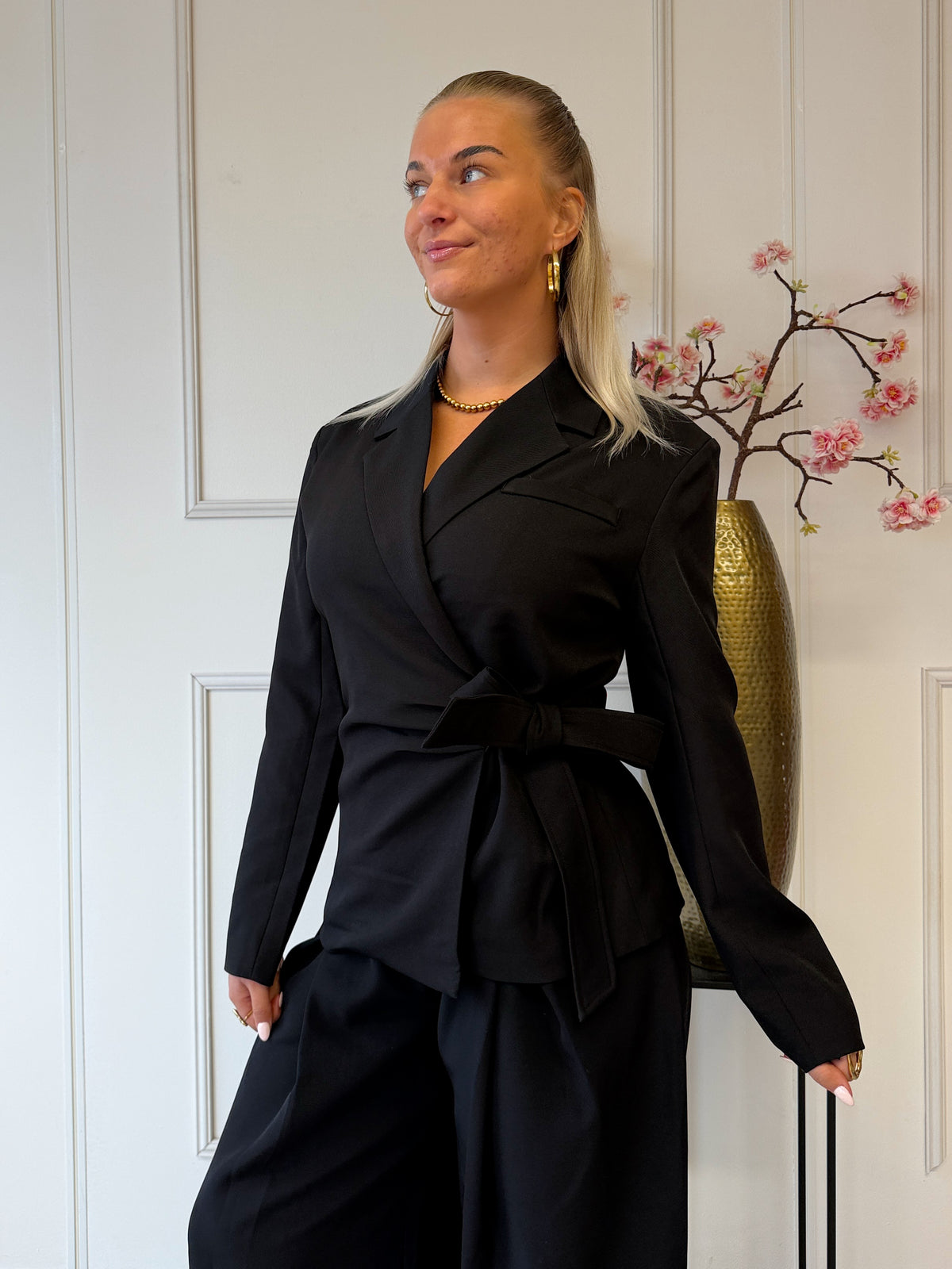 Wrap Blazer | Zwart