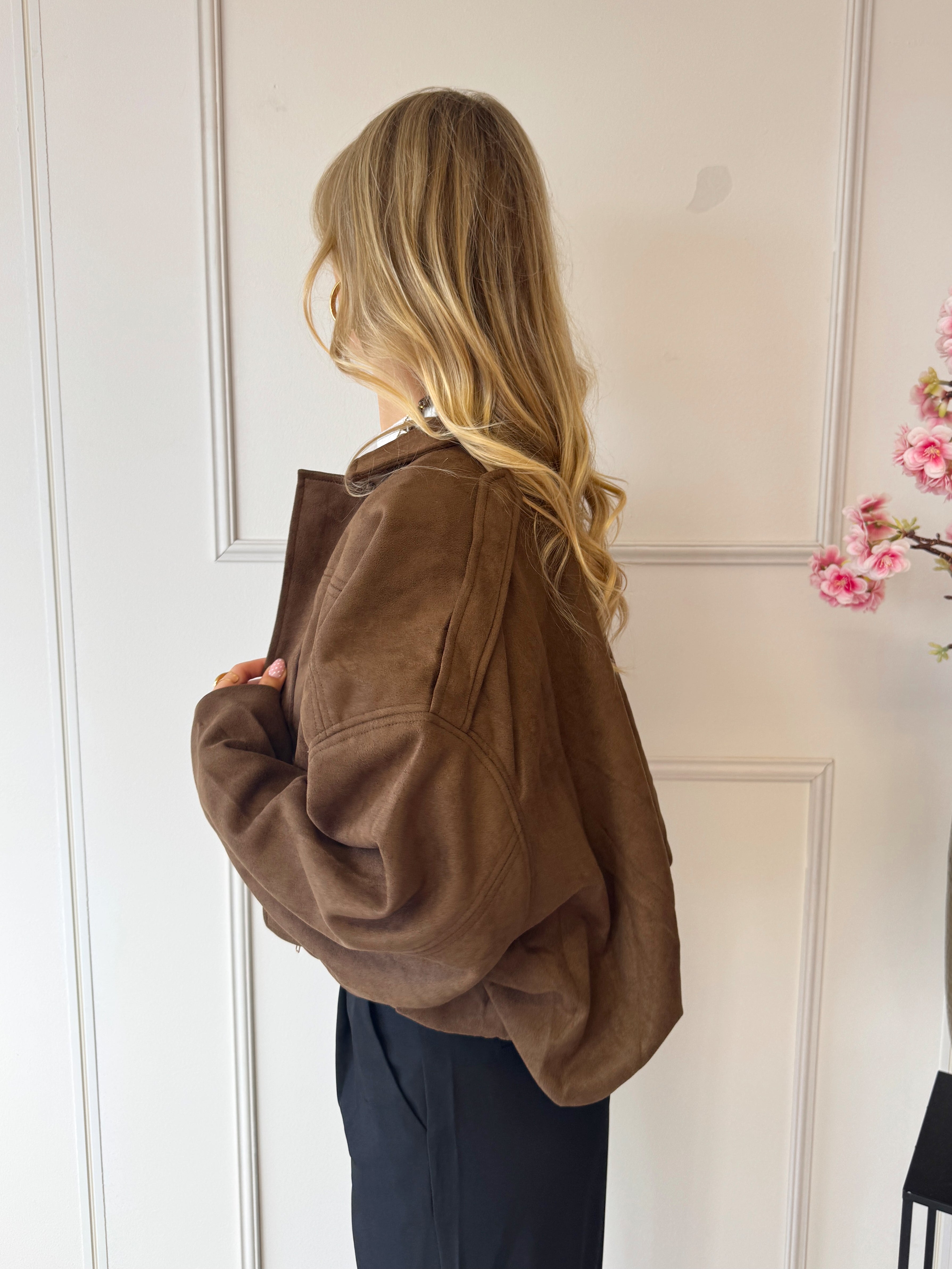 Suede Daimy Jas | Bruin