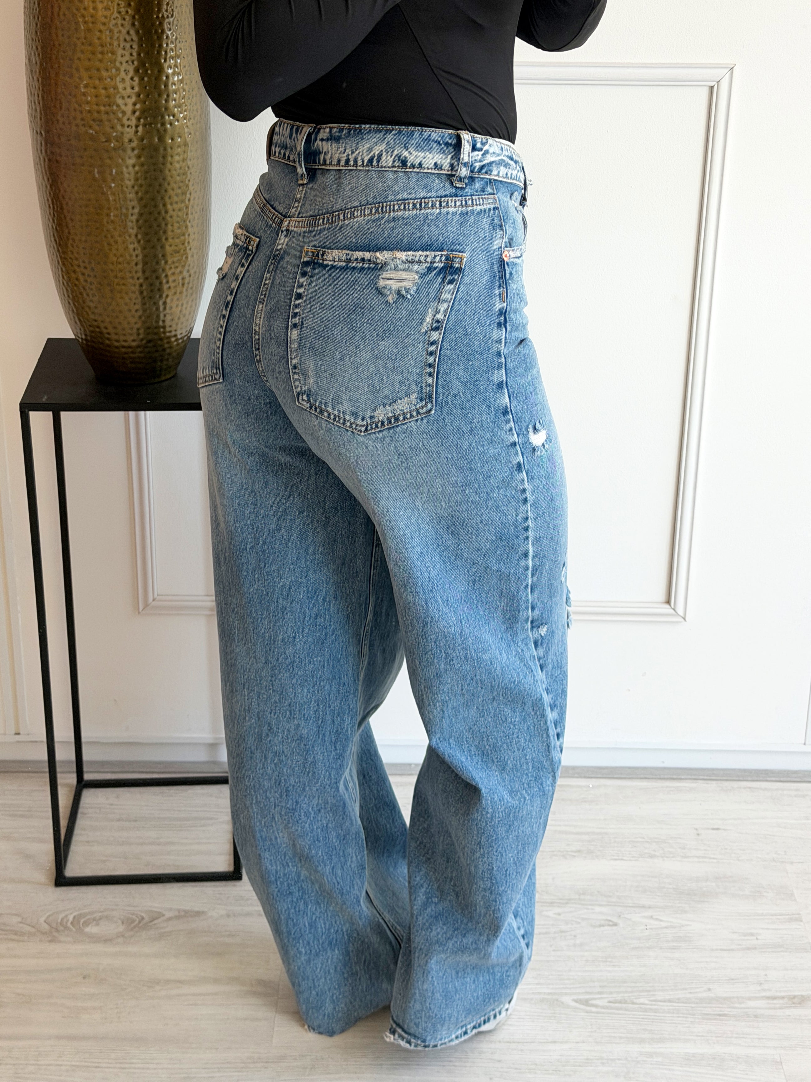 PRE ORDER 29-05 | The Perfect Omslag Jeans | Blauw