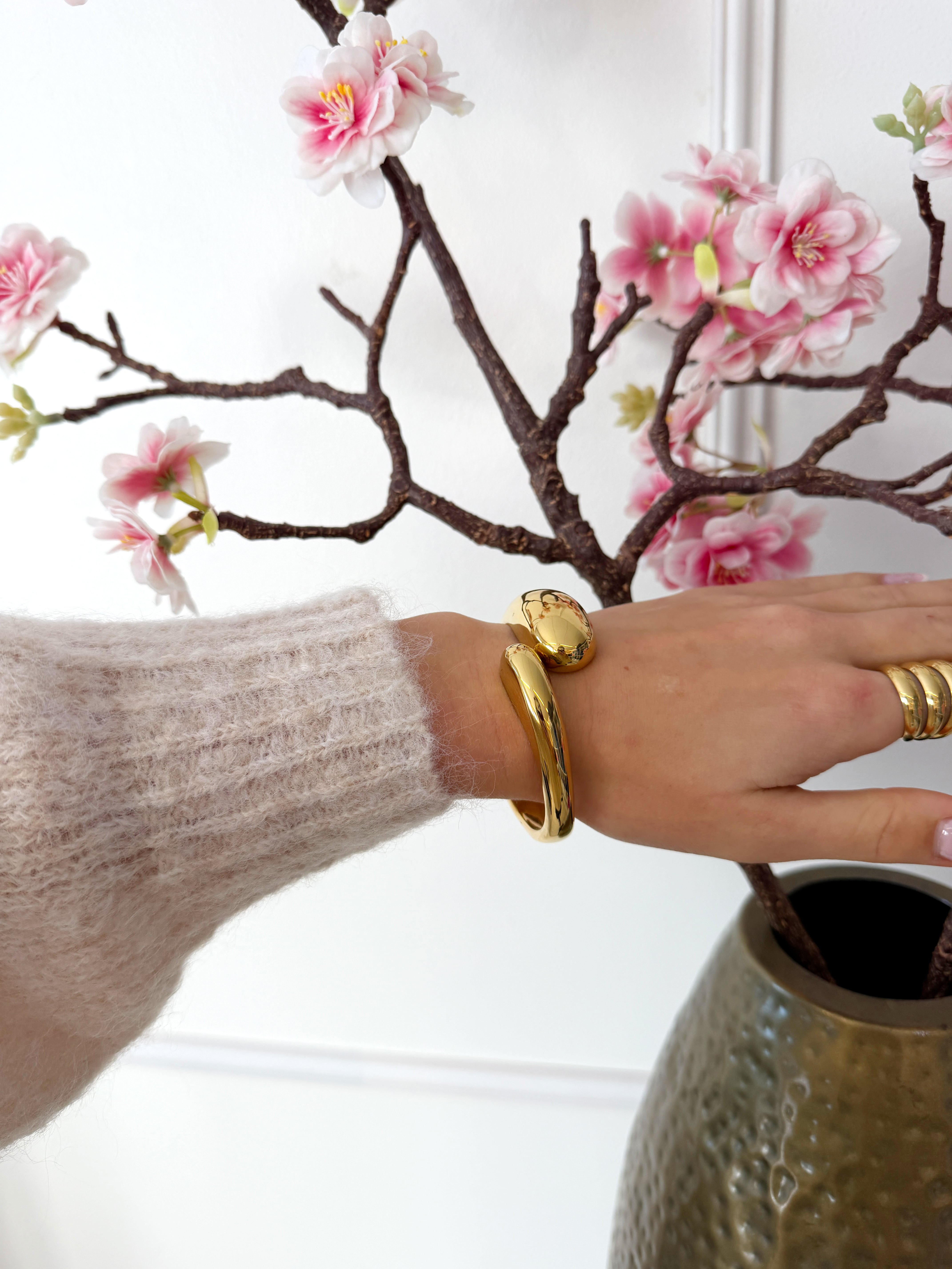 Drops Bangle Armband | Goud