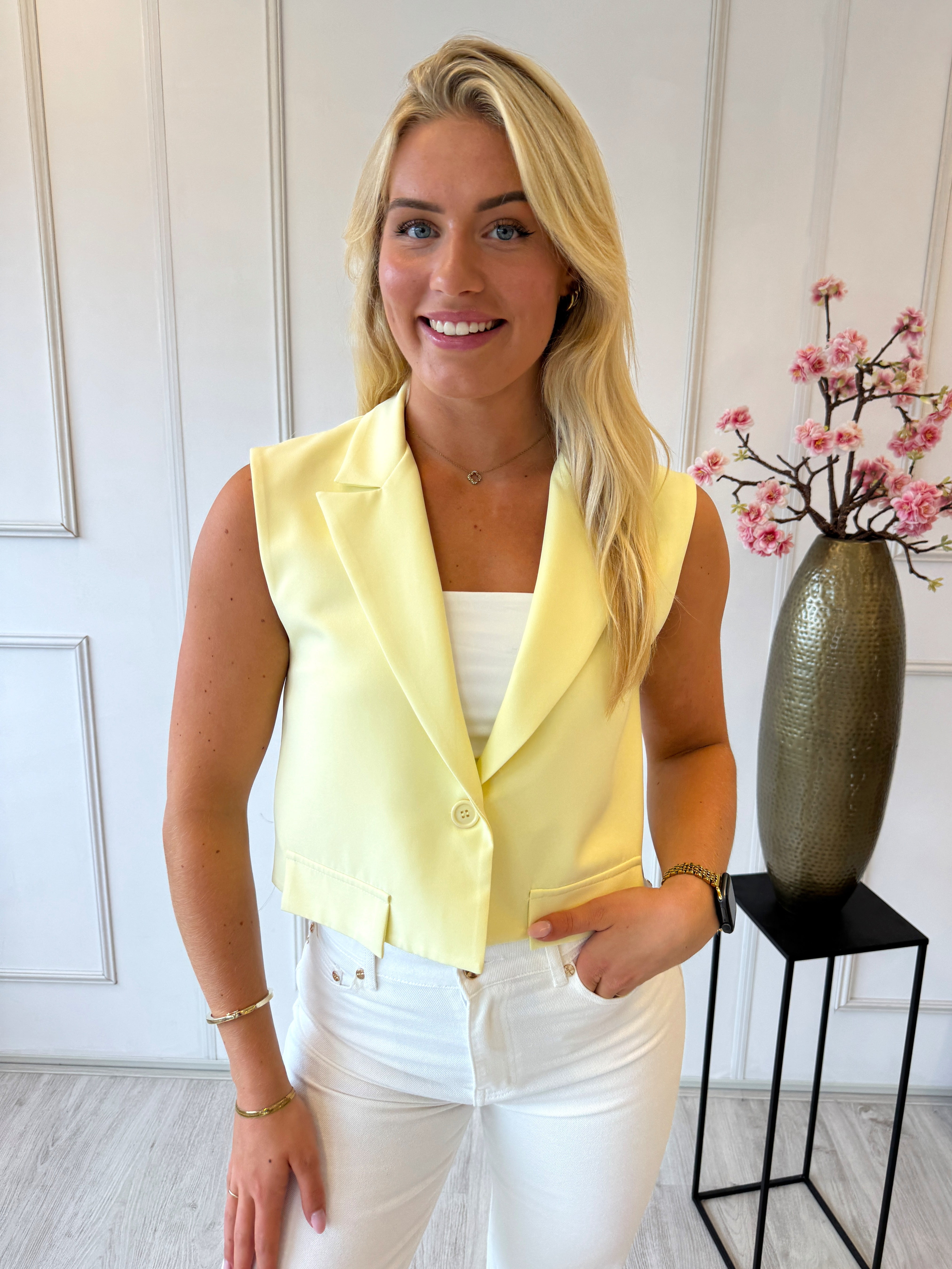 Nina Gilet | Geel