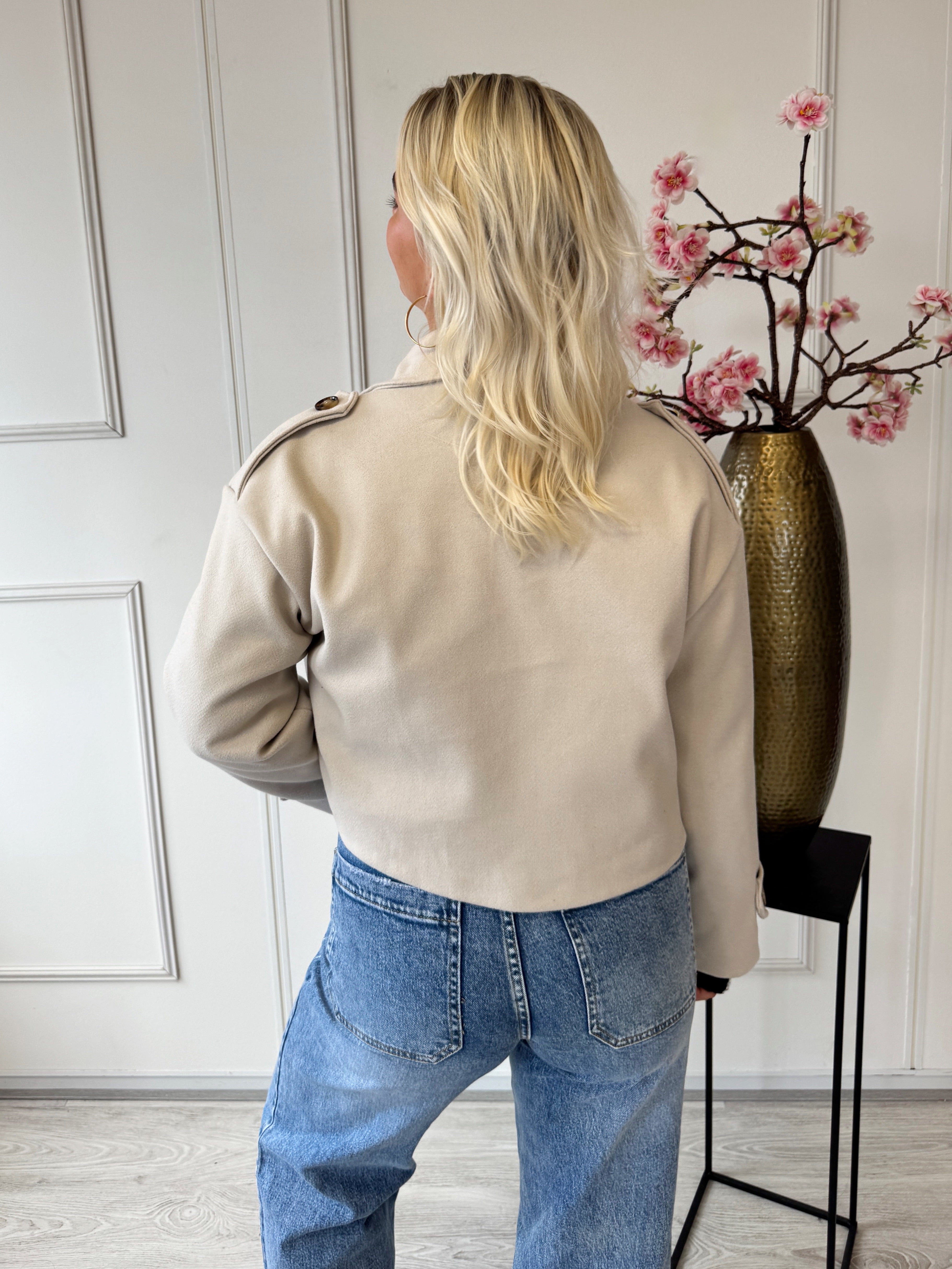 Trench Jasje Kort | Ecru