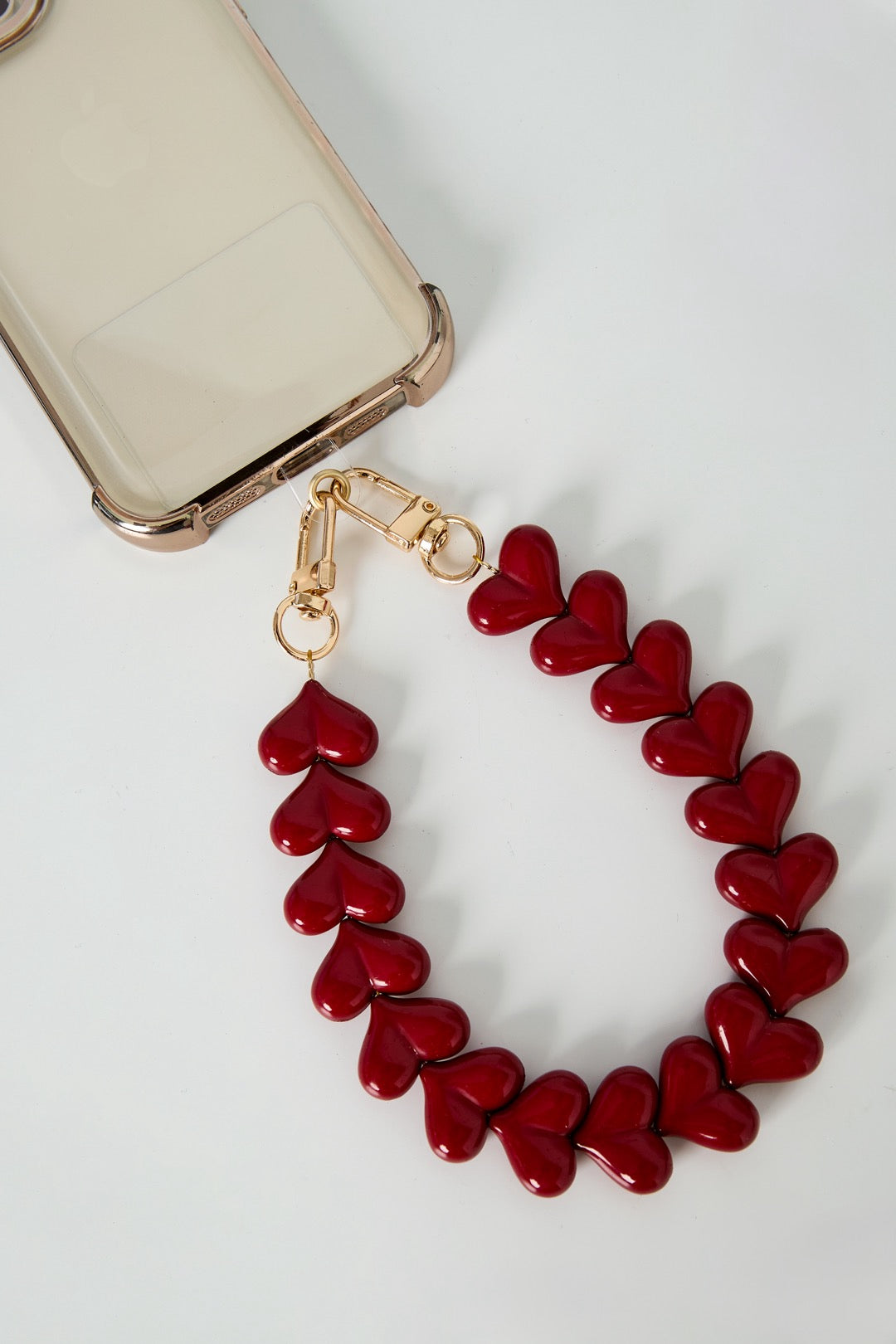 Love Telefoonkoordje | Donkerrood
