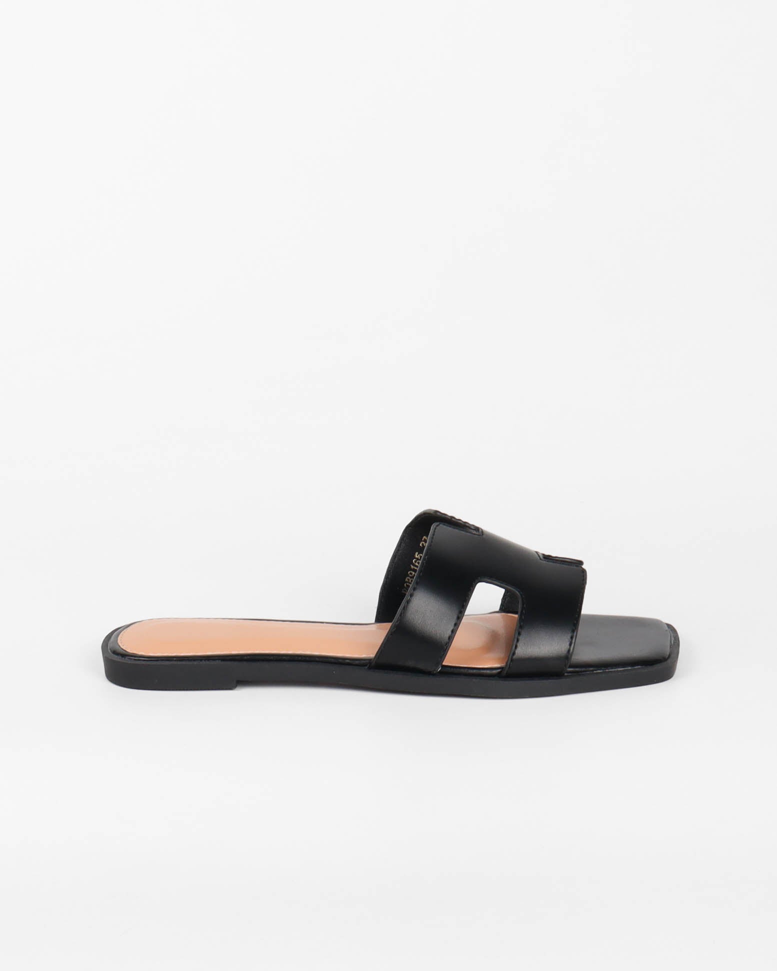 Inspired H Slippers | Zwart