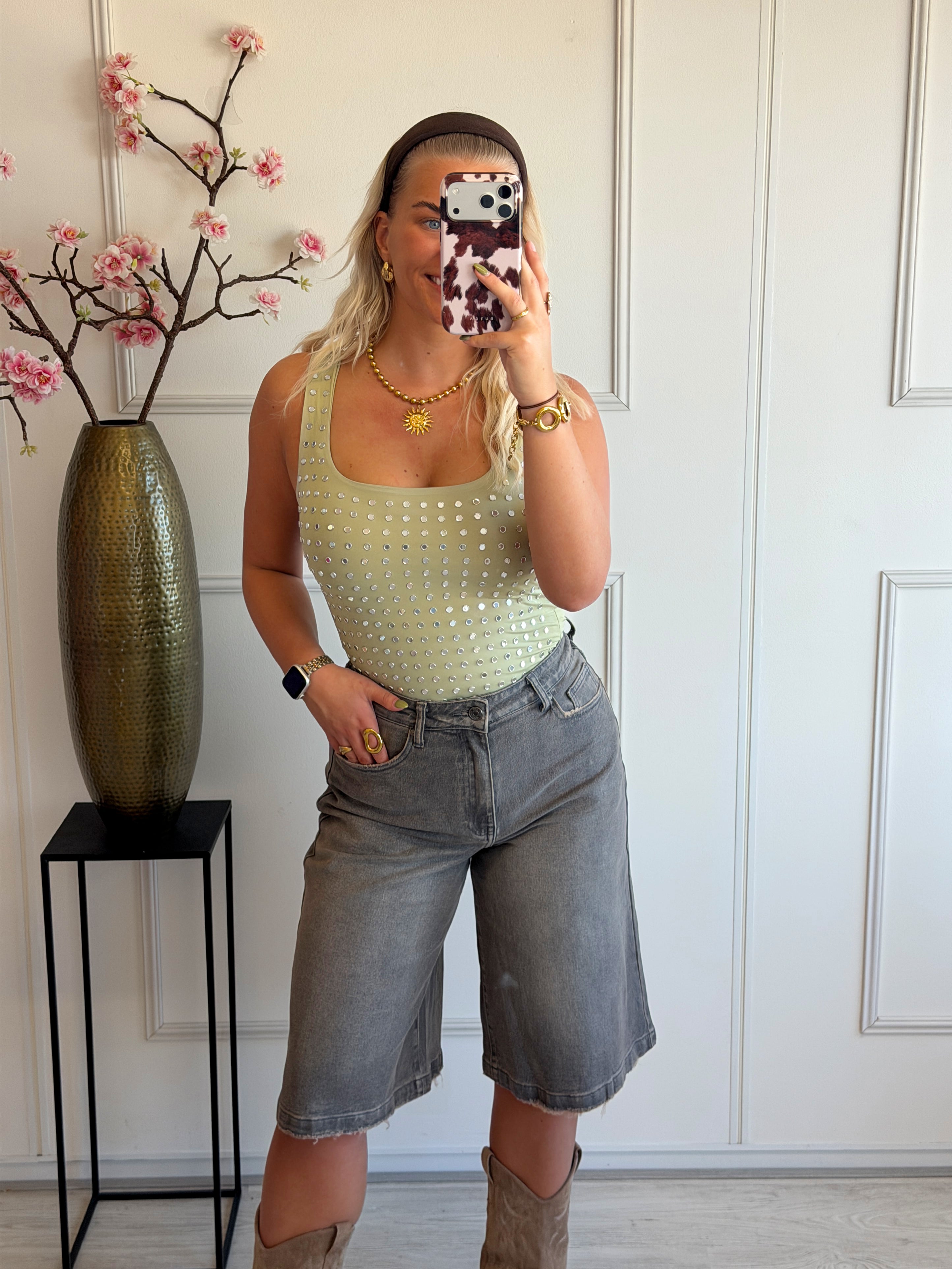 Limited Studs Body | Pistache