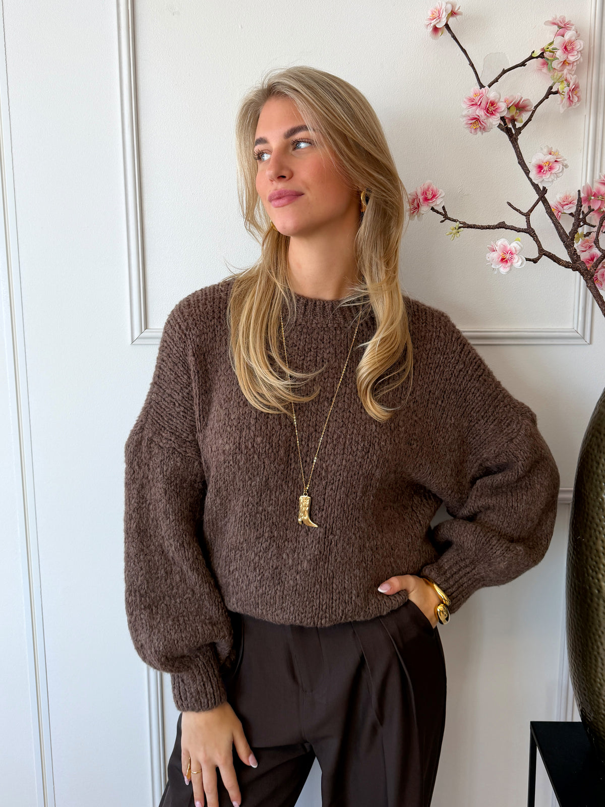 Lesley Sweater | Lichtbruin