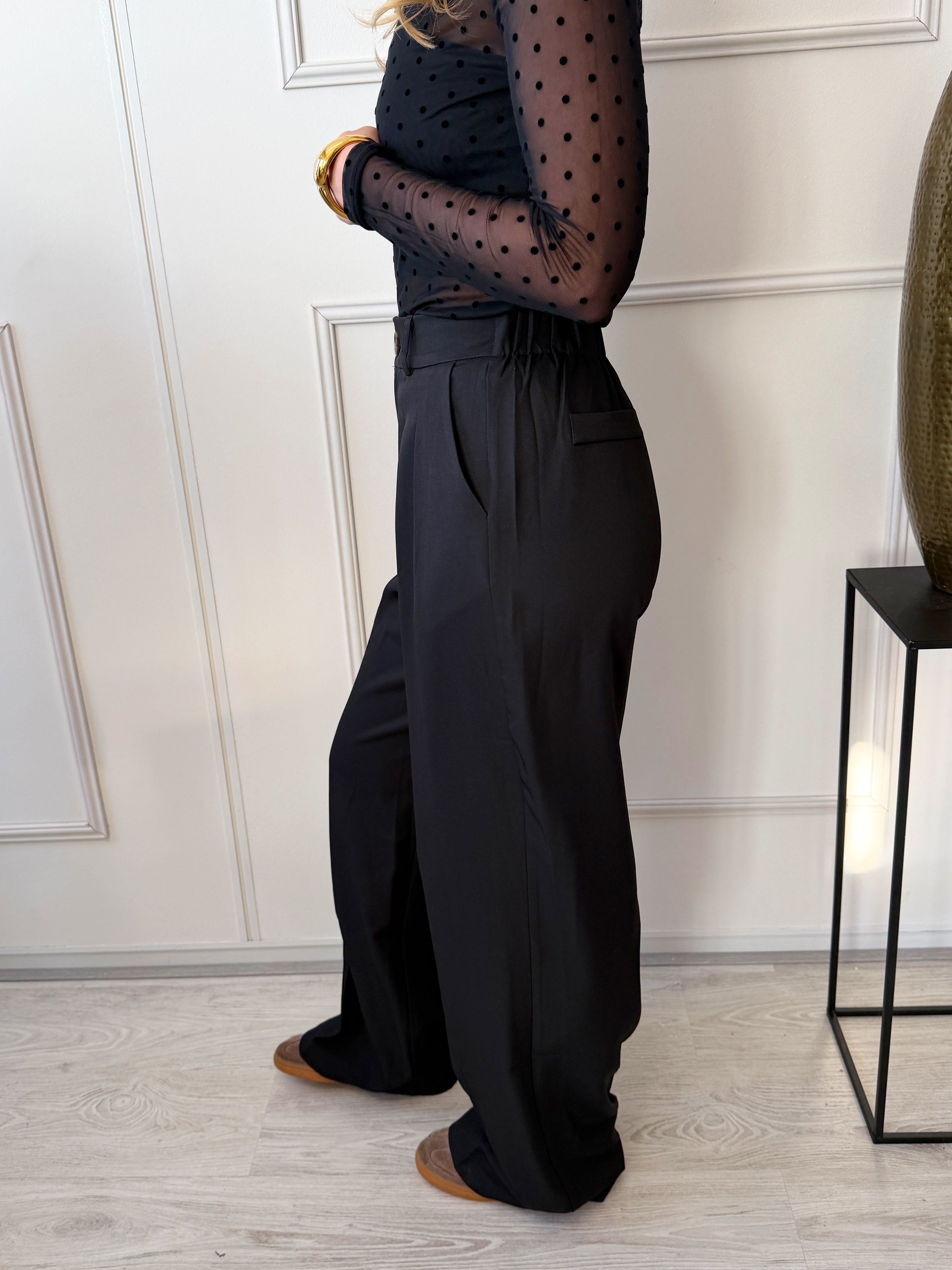 Oversized Boxy Pantalon | Zwart