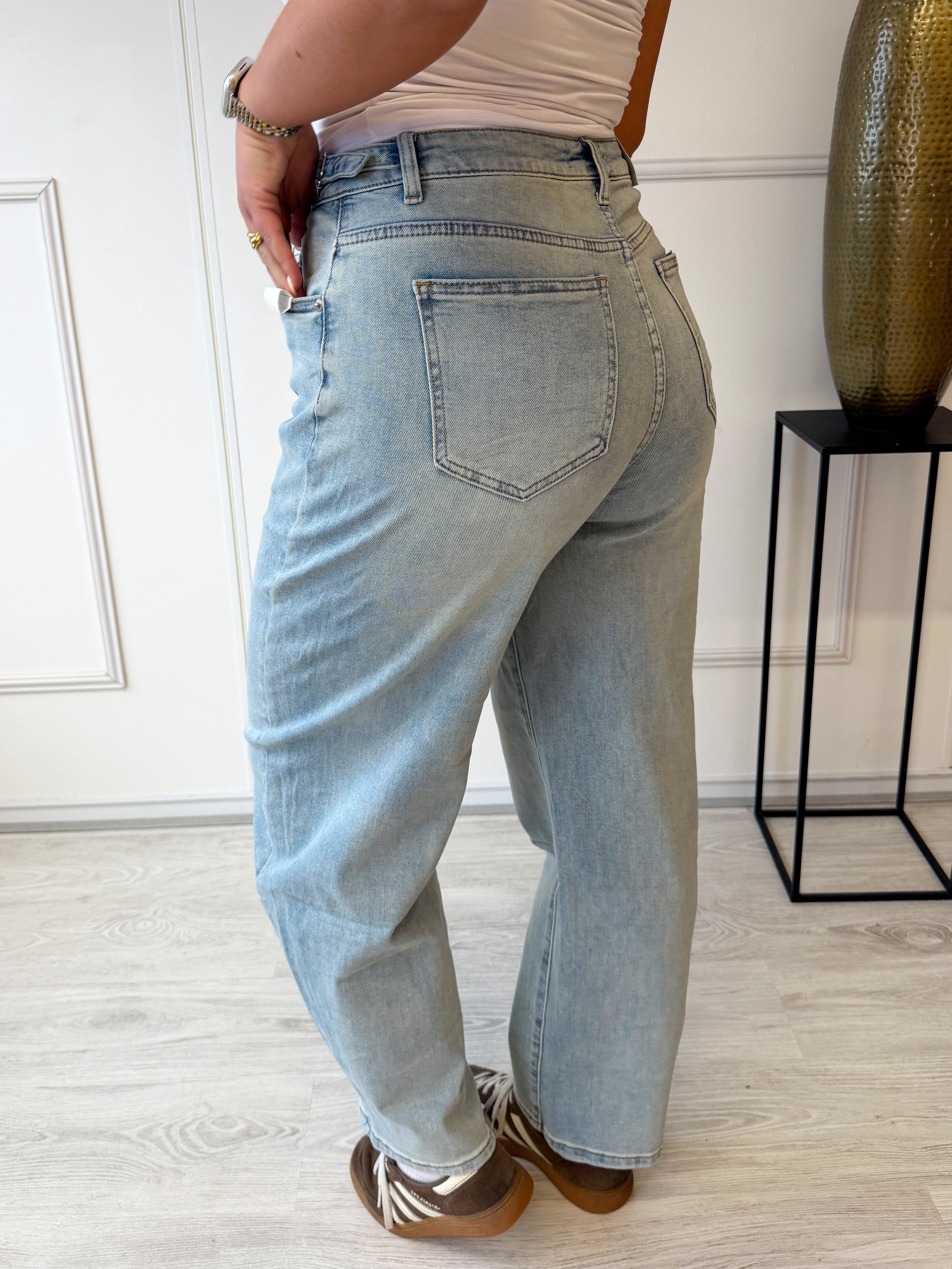 Barrel Petite Jeans | Blauw
