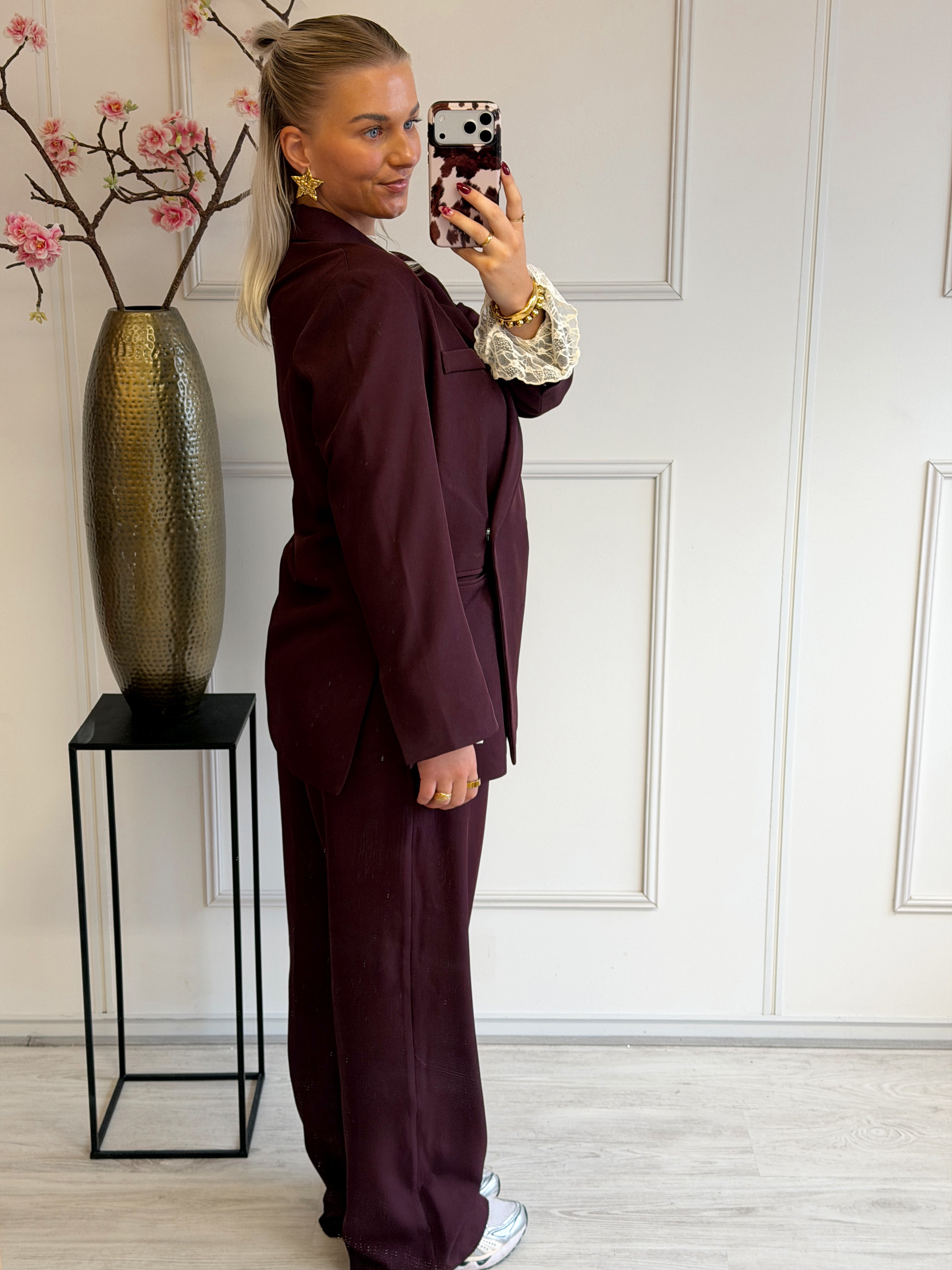Oversized Boxy Pantalon | Bordeaux