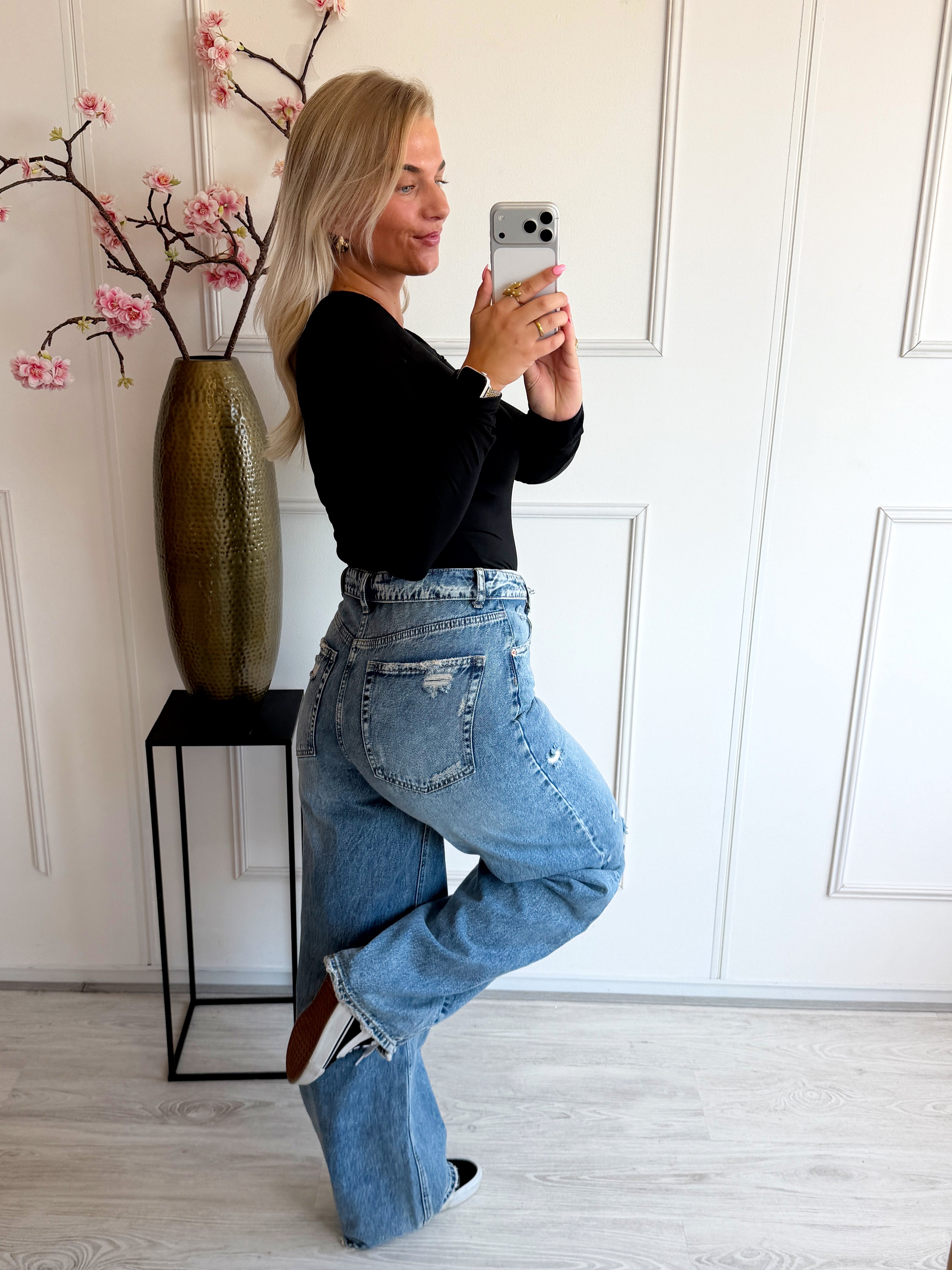 PRE ORDER 29-05 | The Perfect Omslag Jeans | Blauw