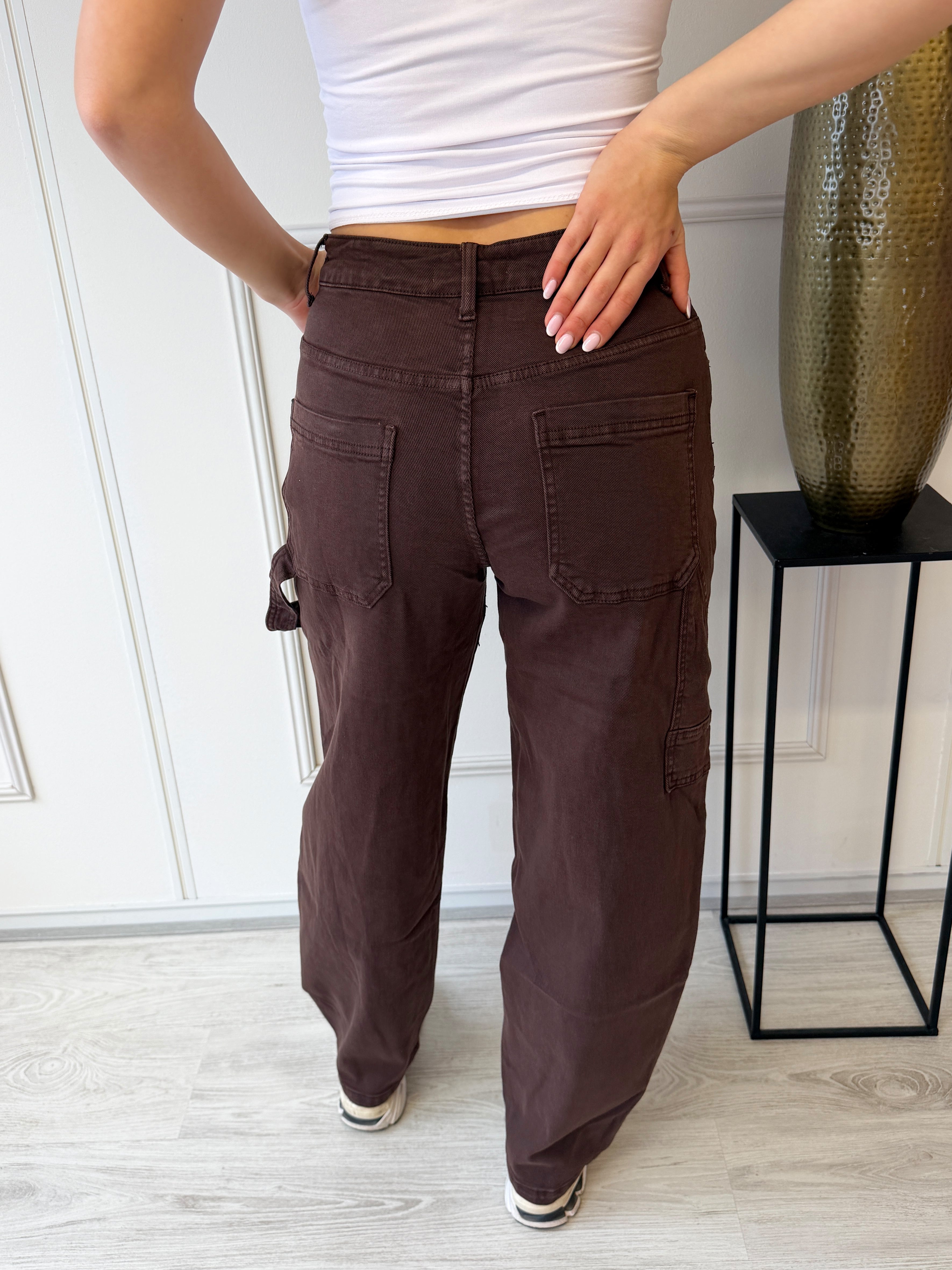 Marivy Barrel Jeans | Bruin