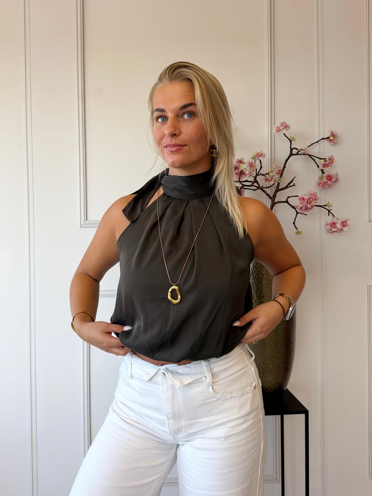 Halter Top | Kaki