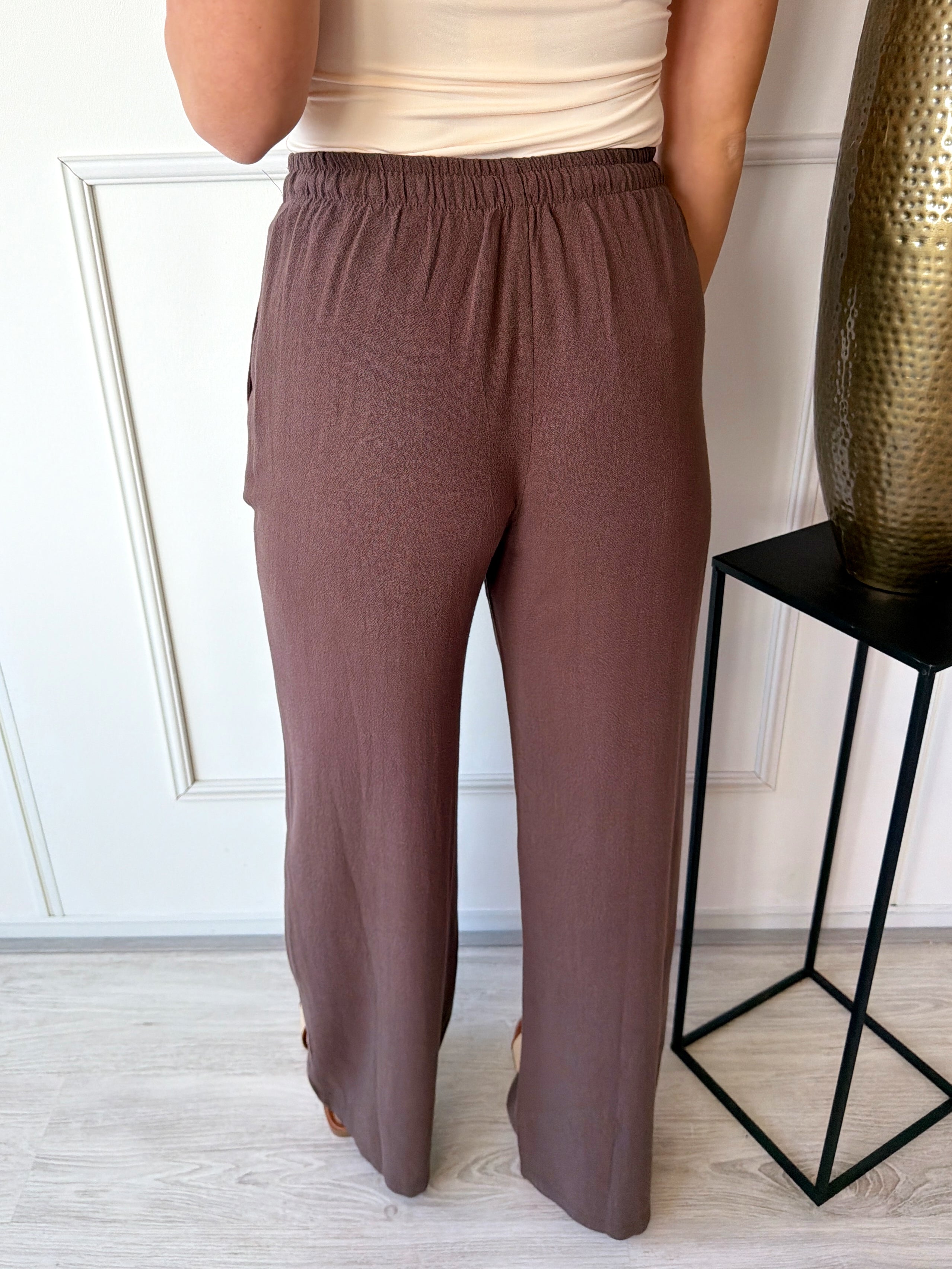 Linnen Broek | Bruin