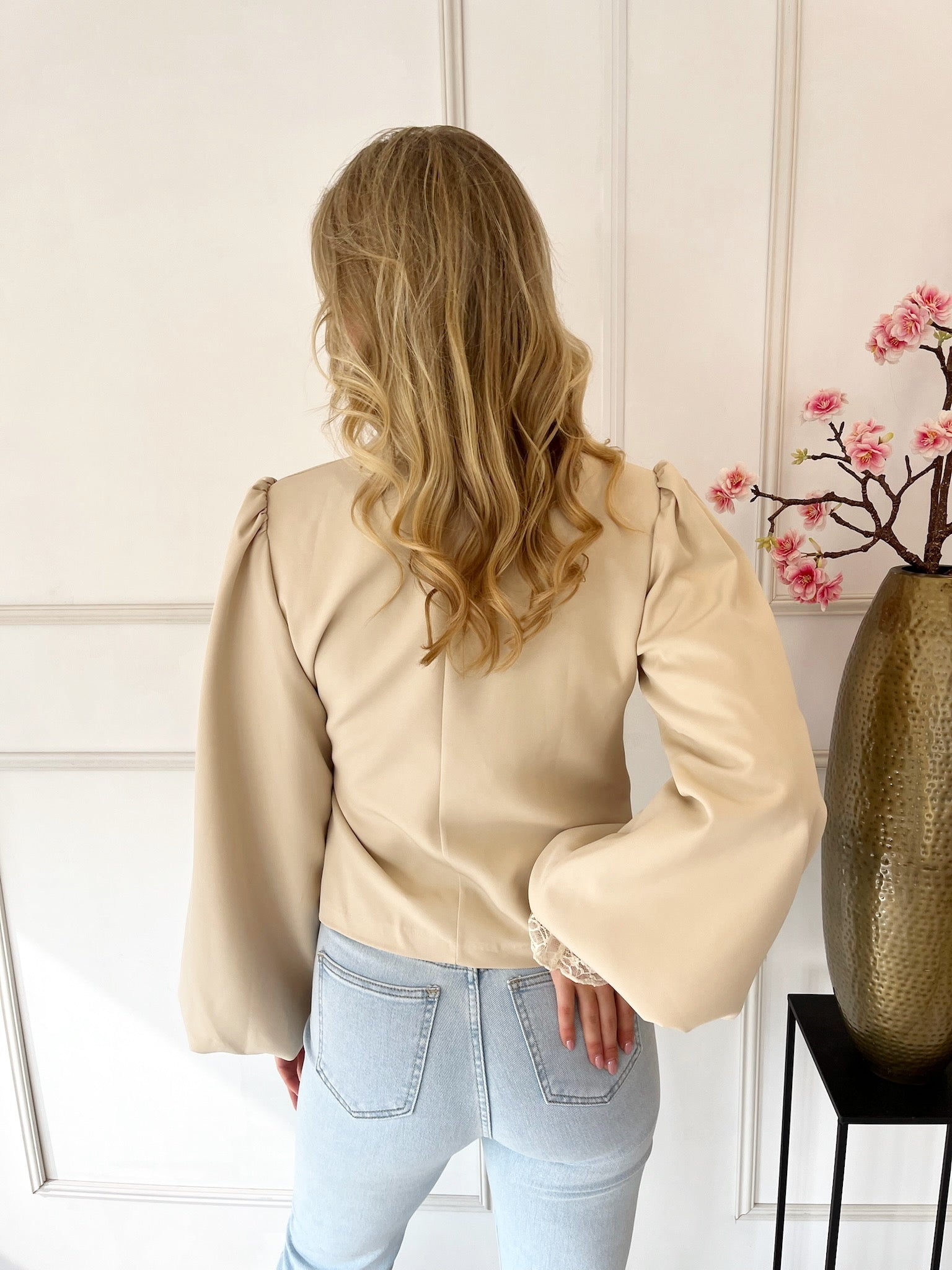 Strappy Blazer | Ecru