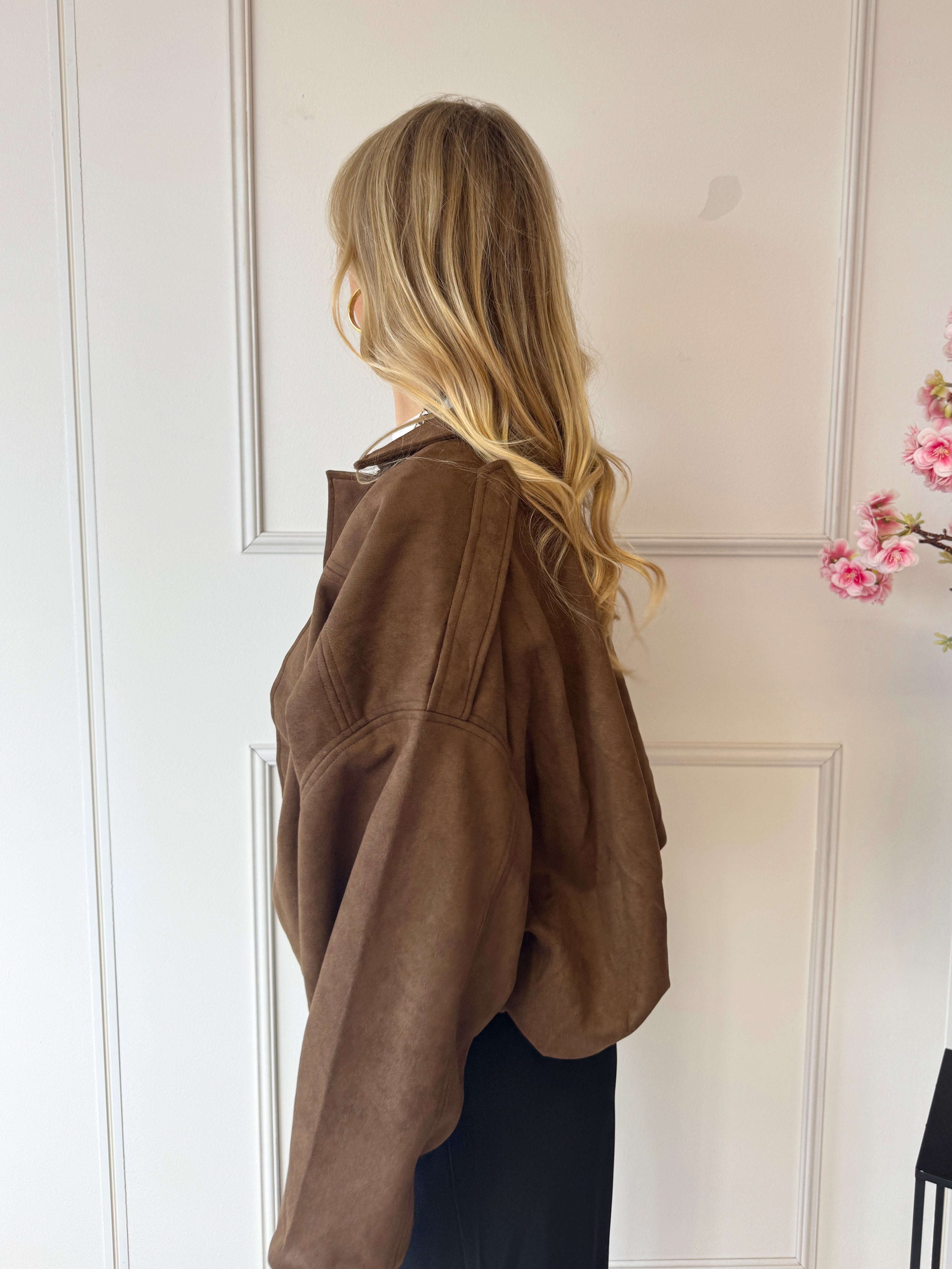 Suede Daimy Jas | Bruin