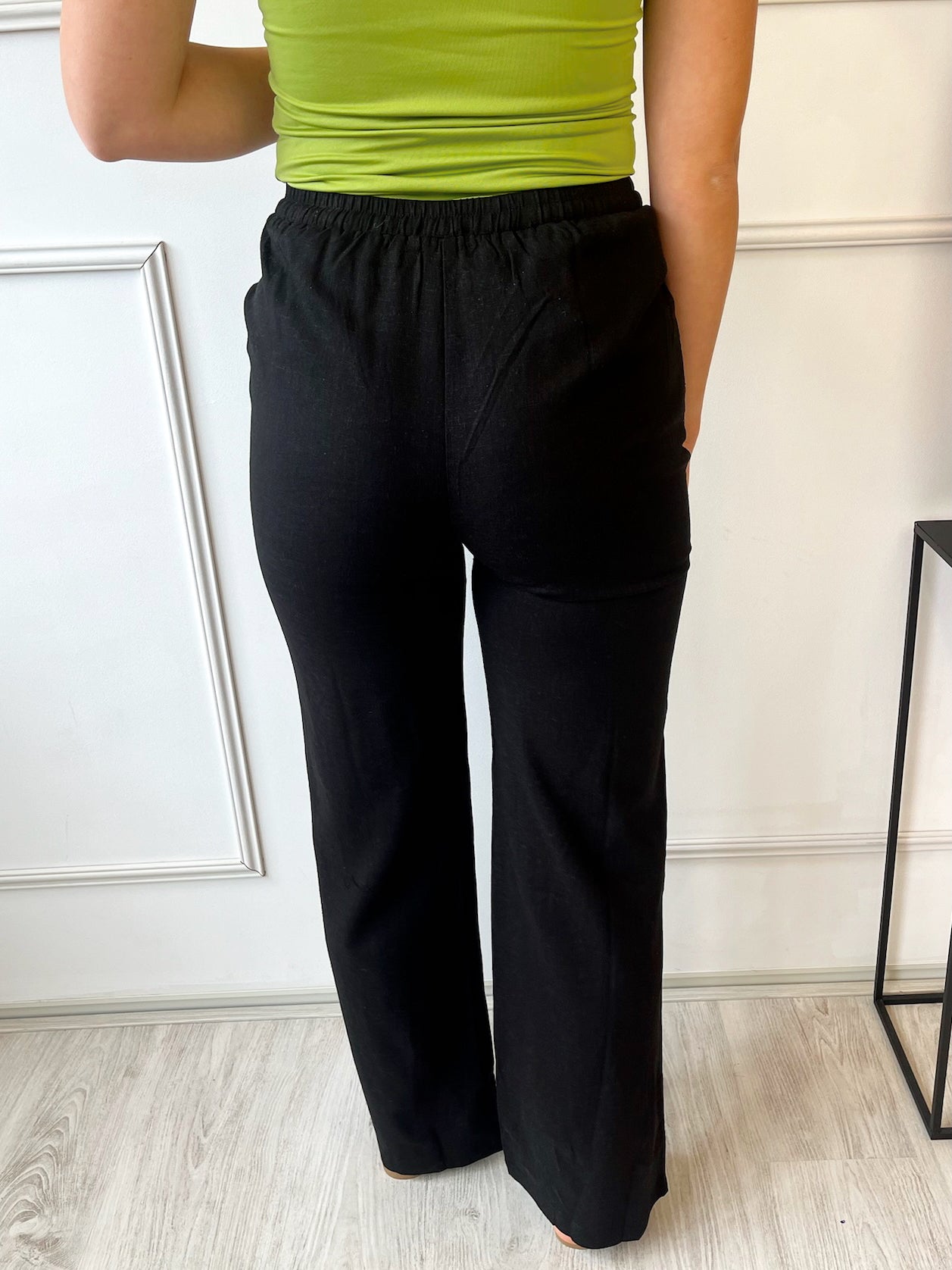 Linnen Pants | Zwart
