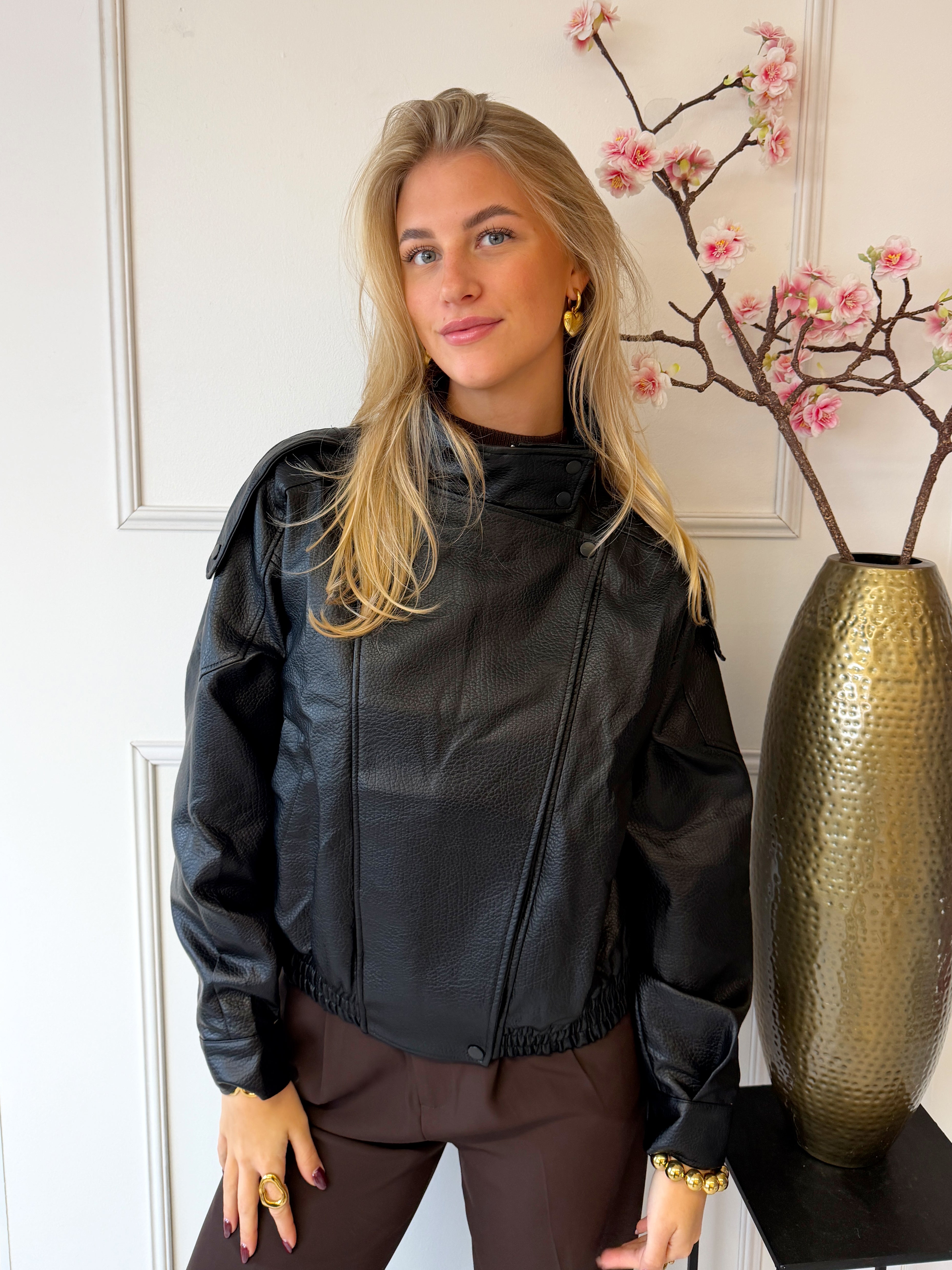 Inspired Leather Jas | Zwart