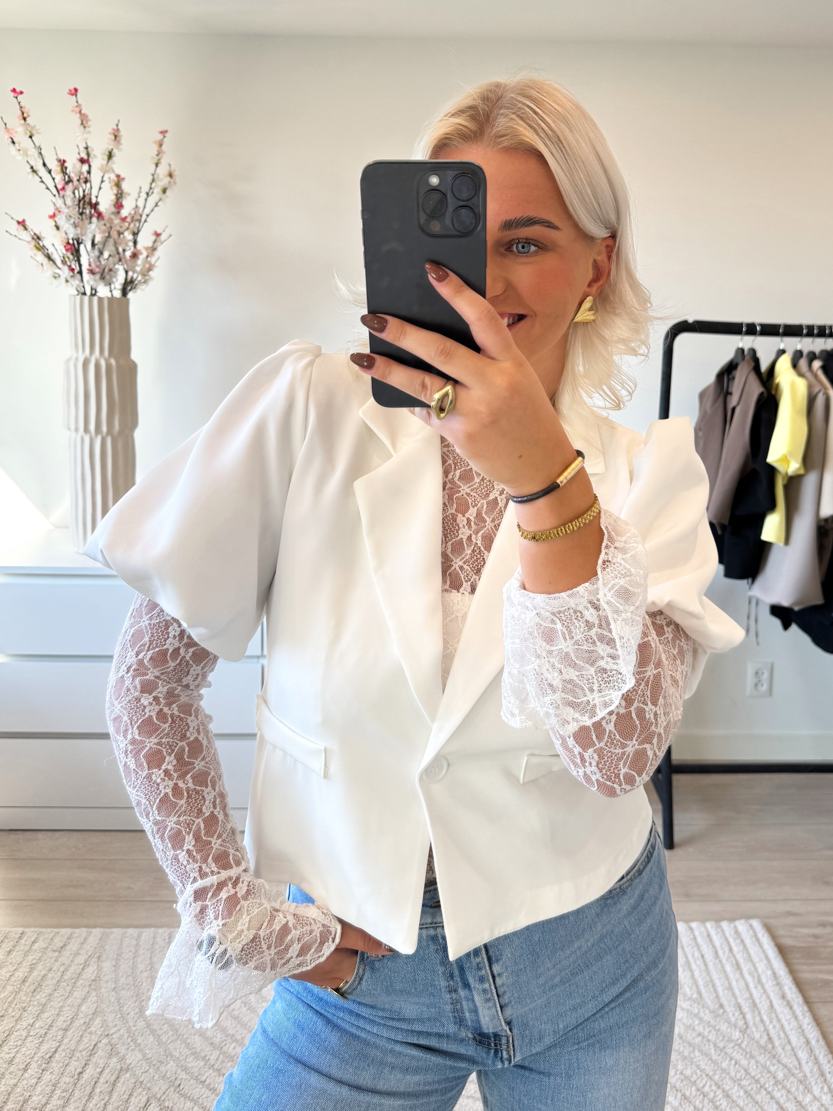 Gonda Blazer | Wit