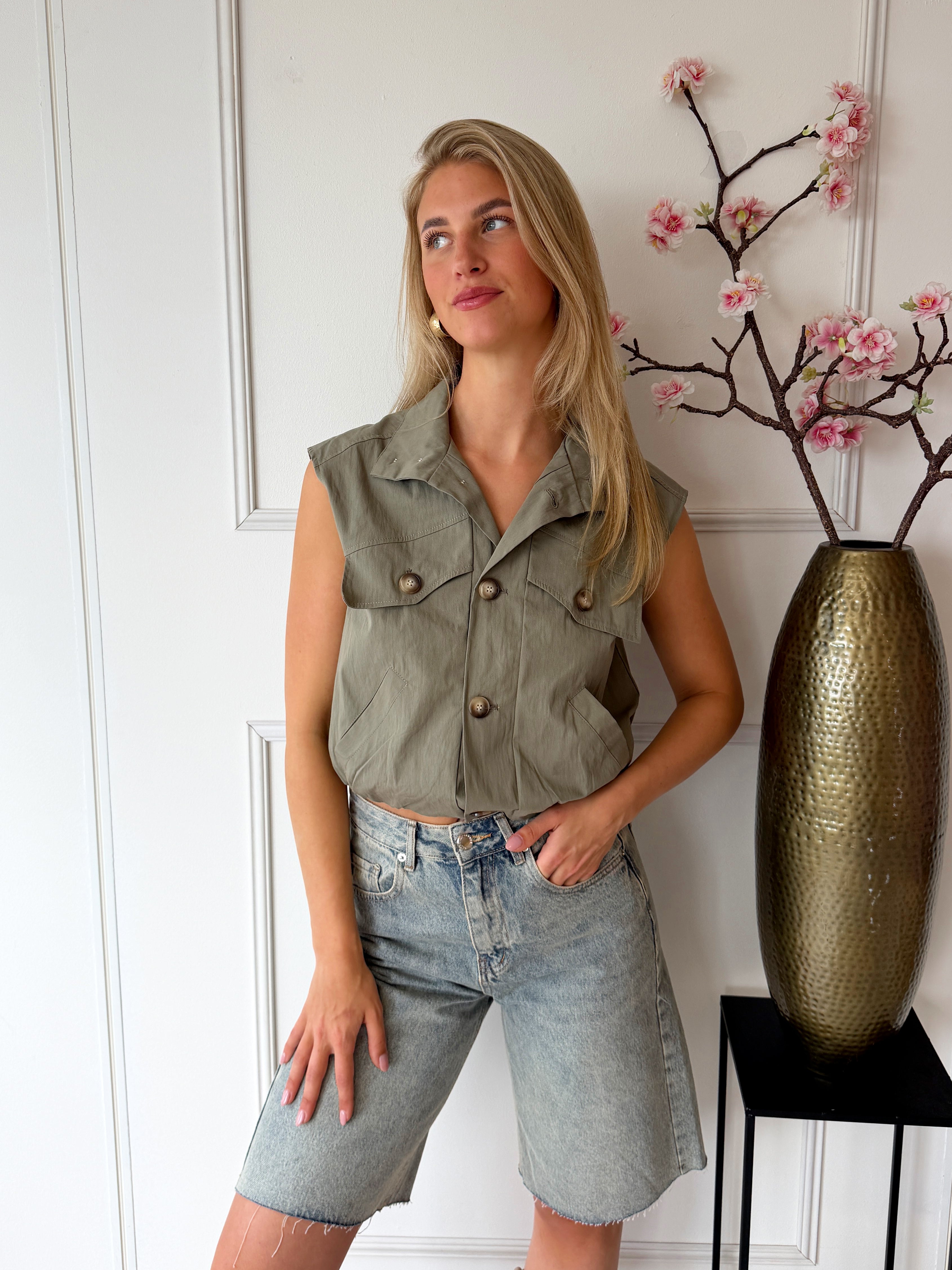Skye Gilet | Khaki