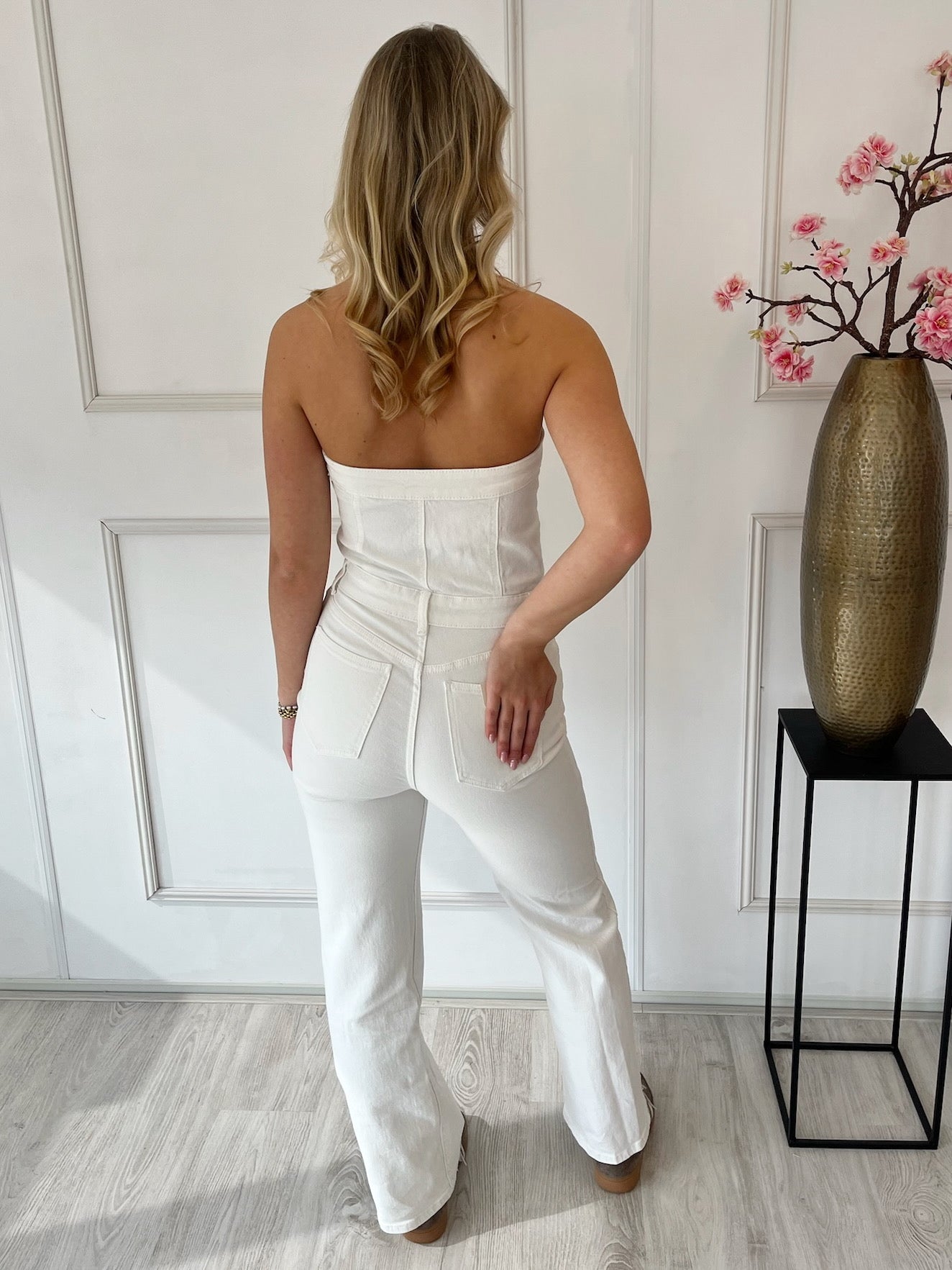 Denim Off The Shoulder Mara Jumpsuit | Wit