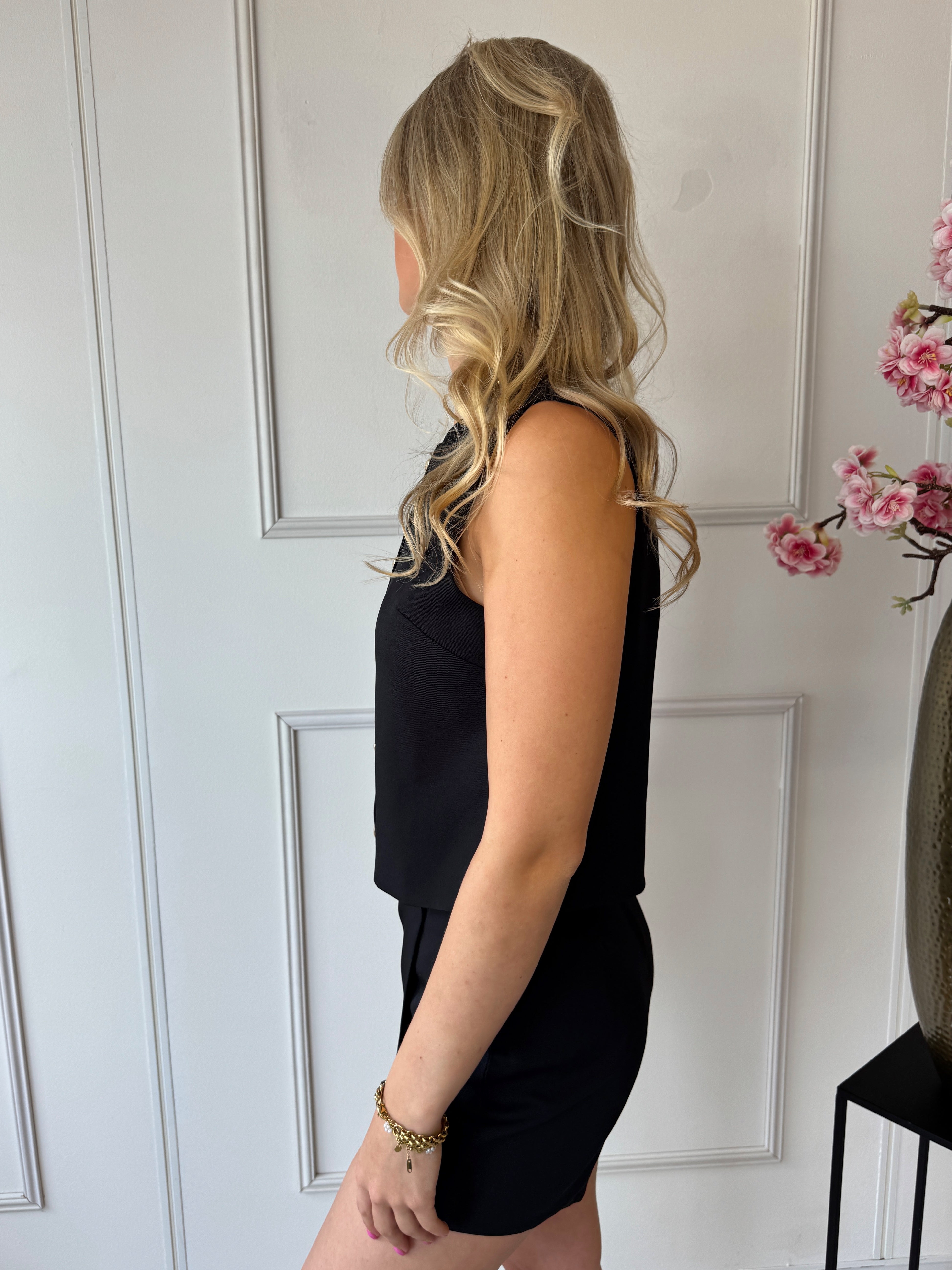 Lieke gilet Ambika | Zwart