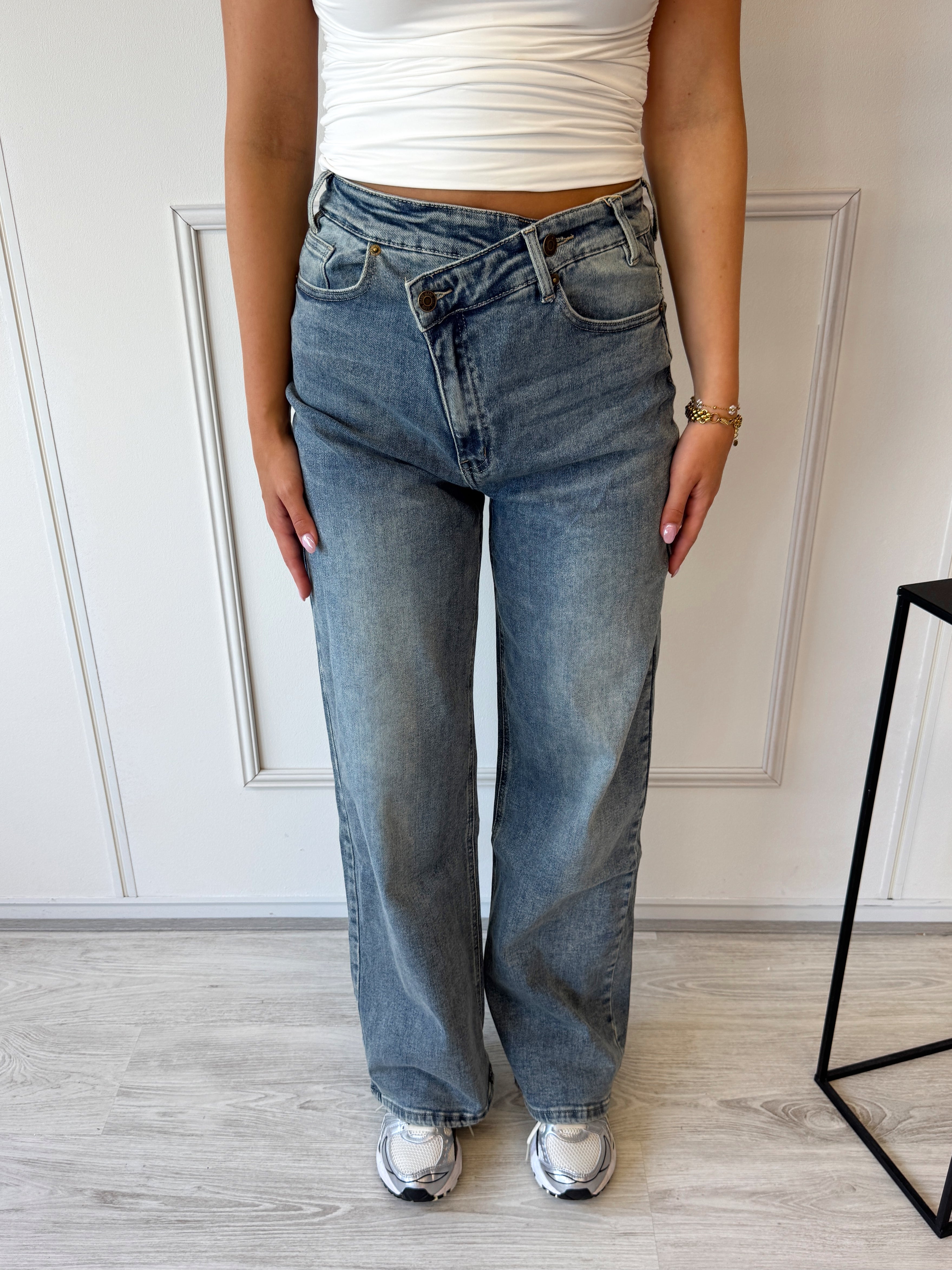 Laulia Overlap Jeans | Blauw