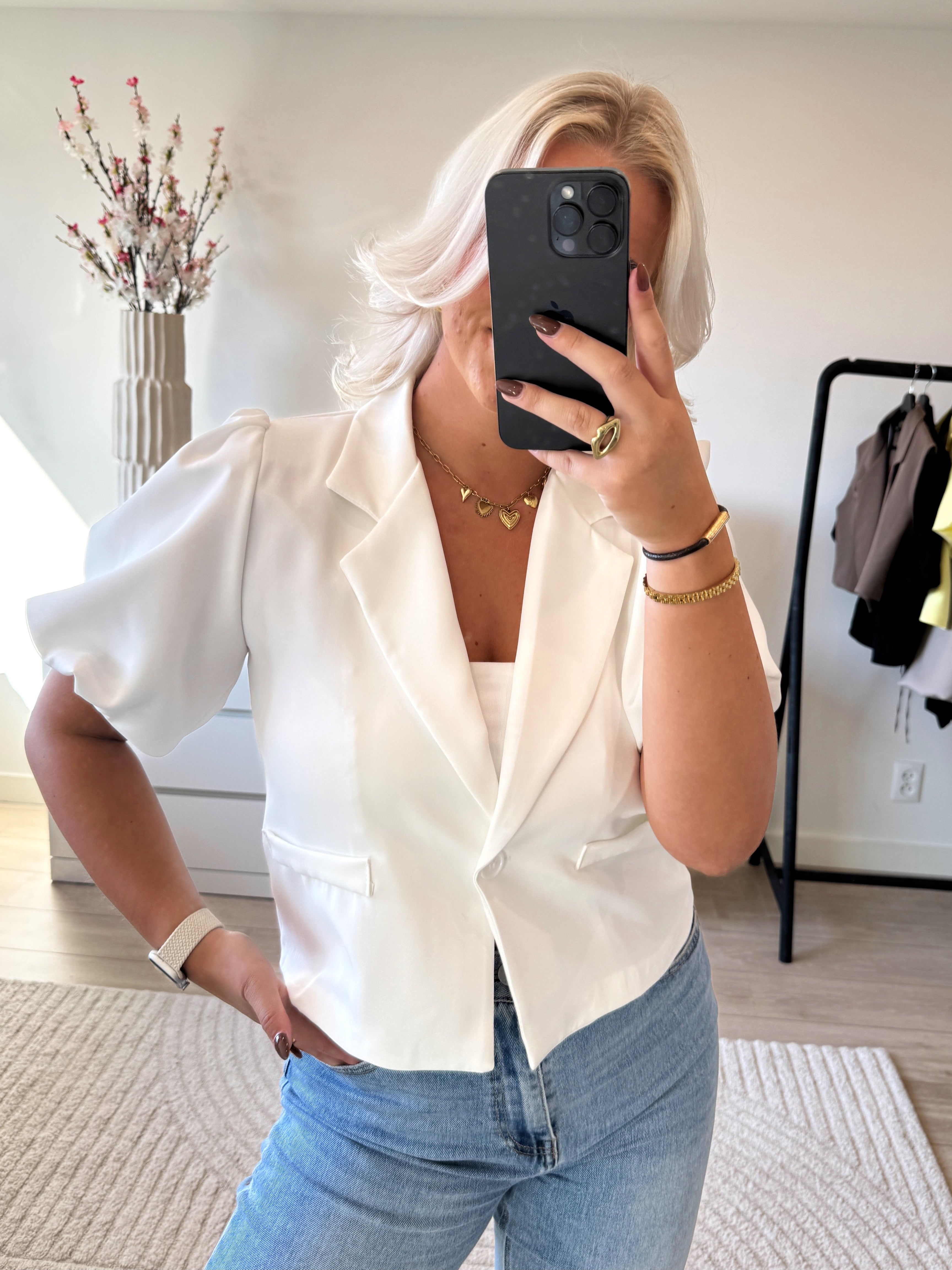 Gonda Blazer | Wit