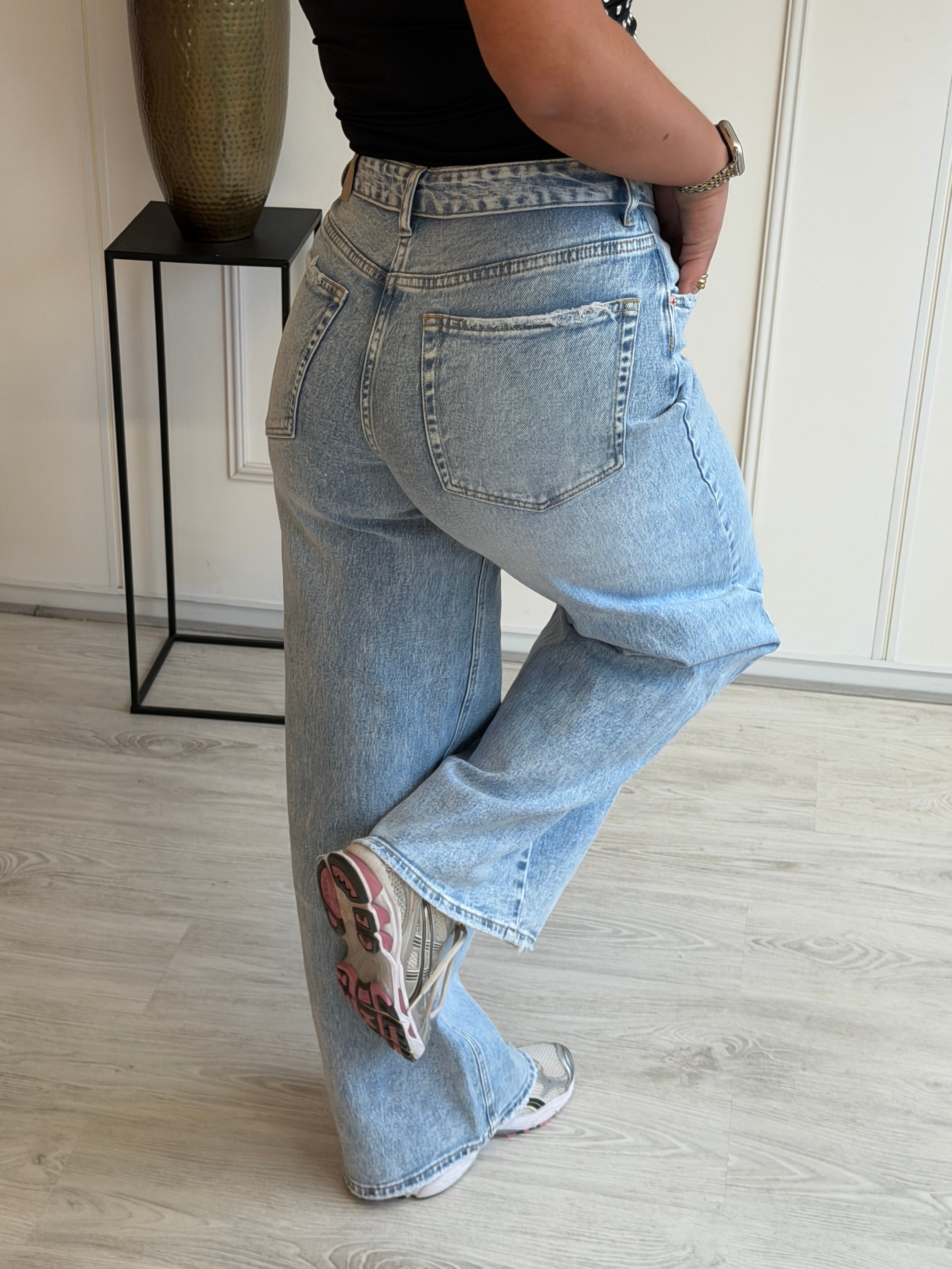 Omslag Stretch Jeans | Blauw