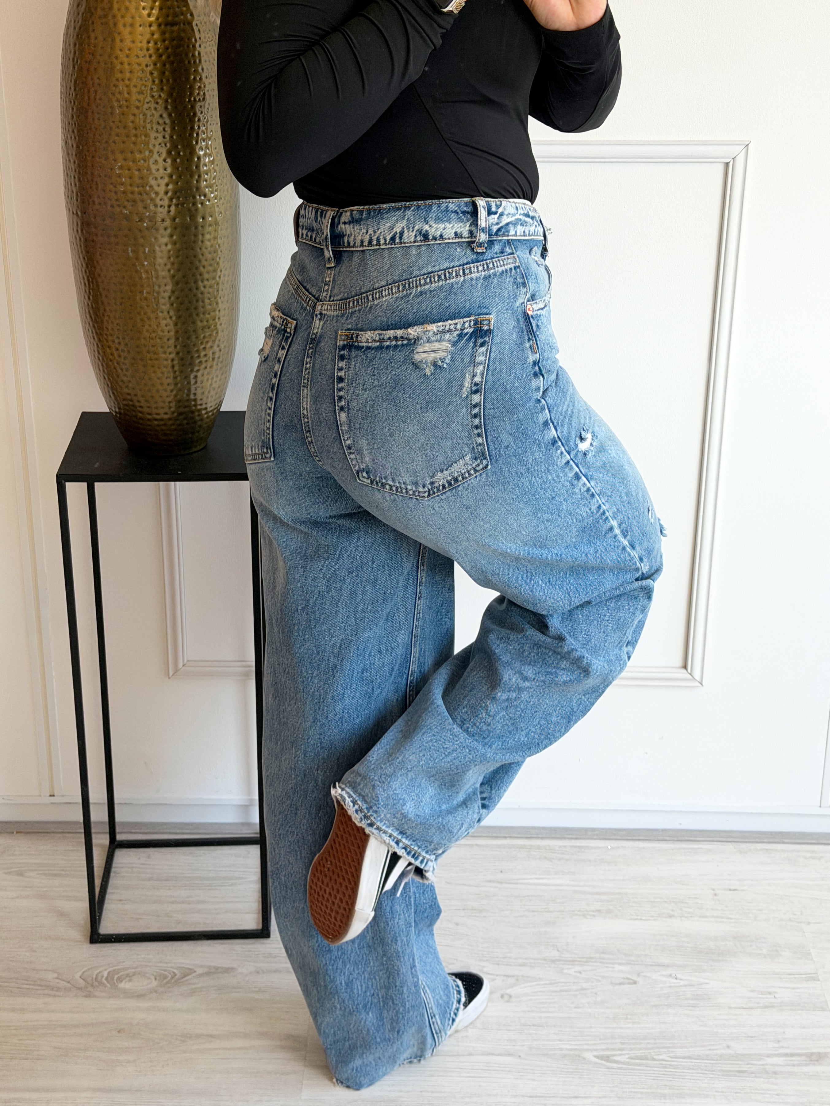 PRE ORDER 29-05 | The Perfect Omslag Jeans | Blauw
